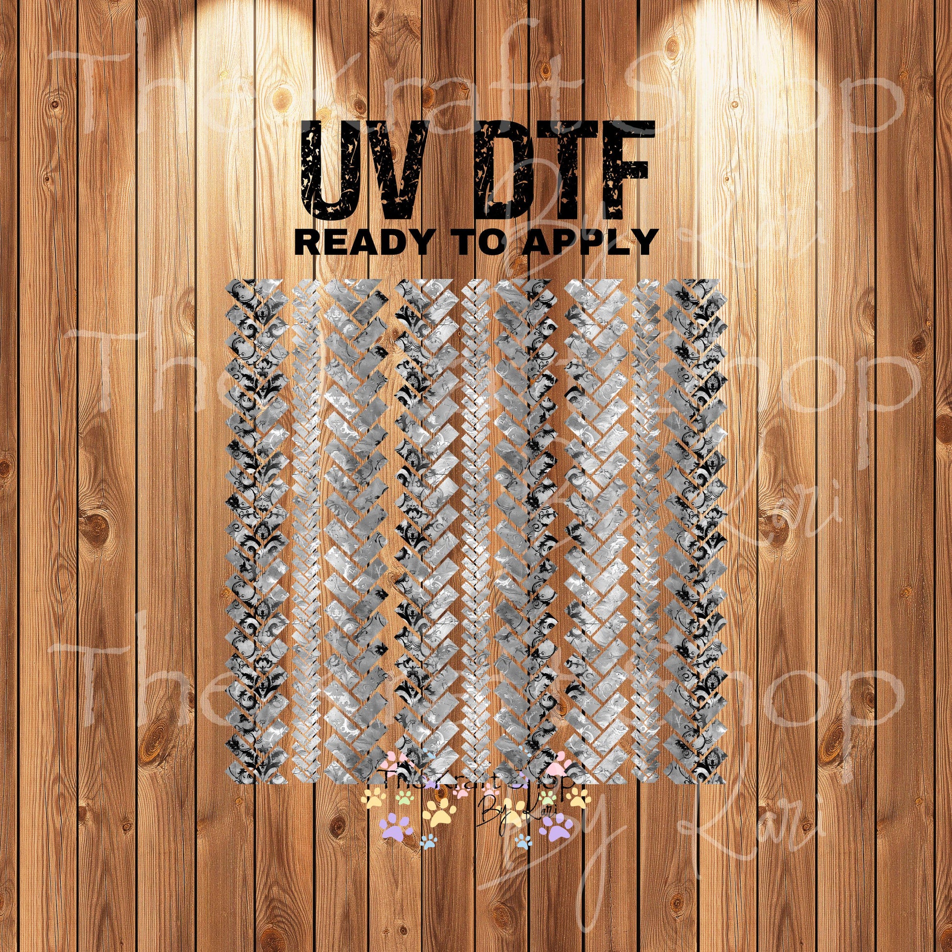 UV DTF Sticker print. Small braided herringbone grunge element bundle of decals, tumbler decal. #6009