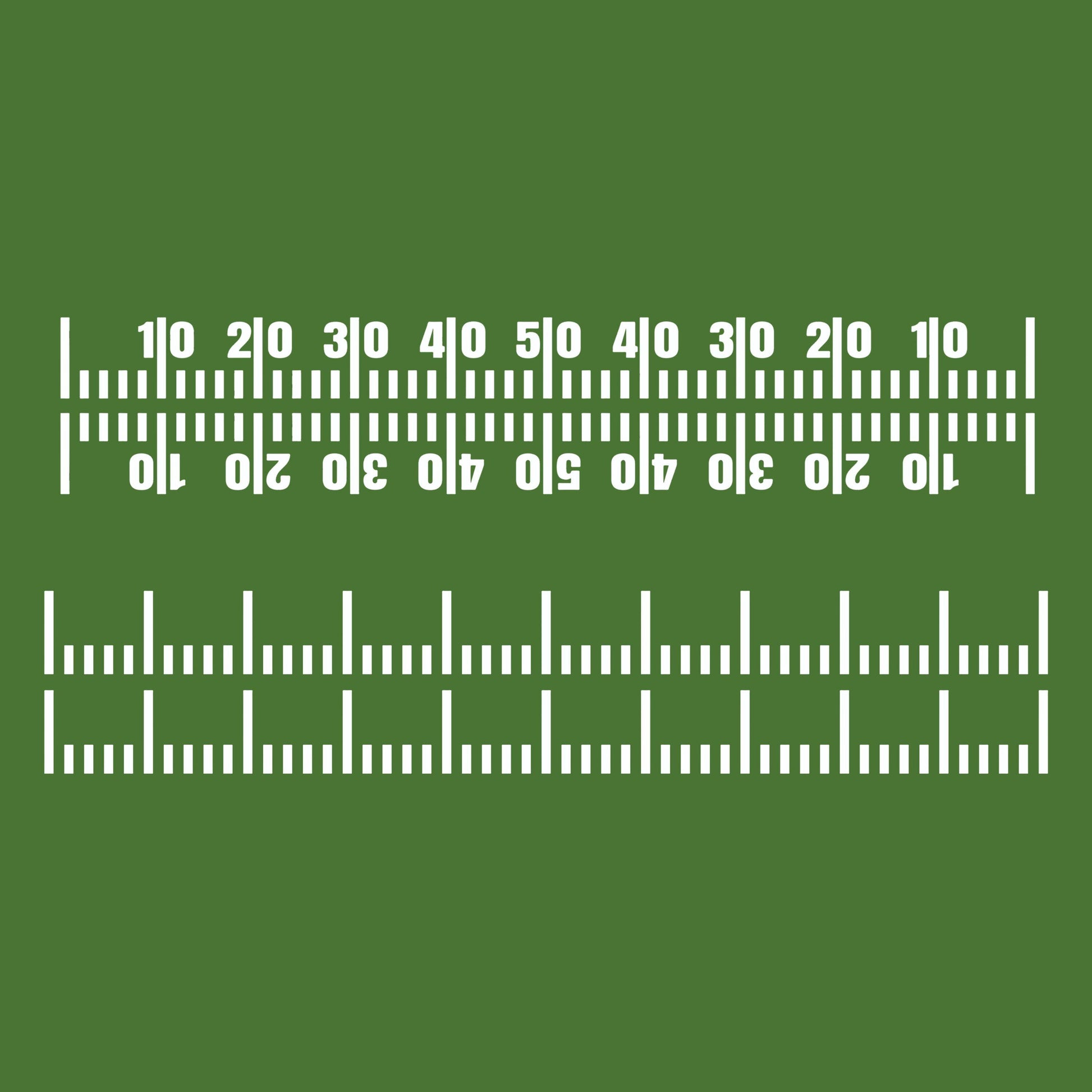 UV DTF Sticker prints. Yard lines football numbers element sheet bundle decal, permanent sticker. #10319
