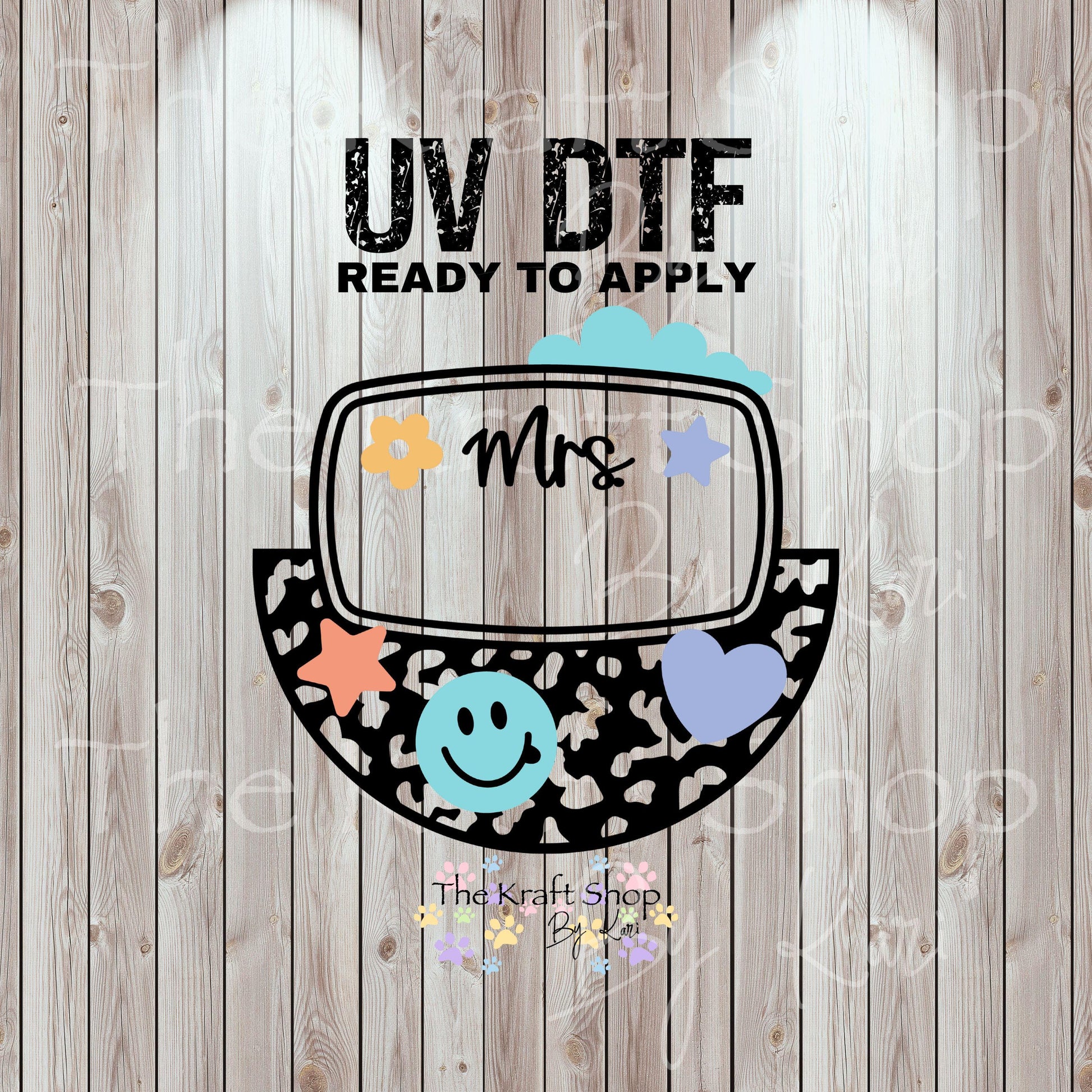 UV DTF Sticker print. Teacher Coaster helper decal, tumbler decal, permanent sticker. #4562