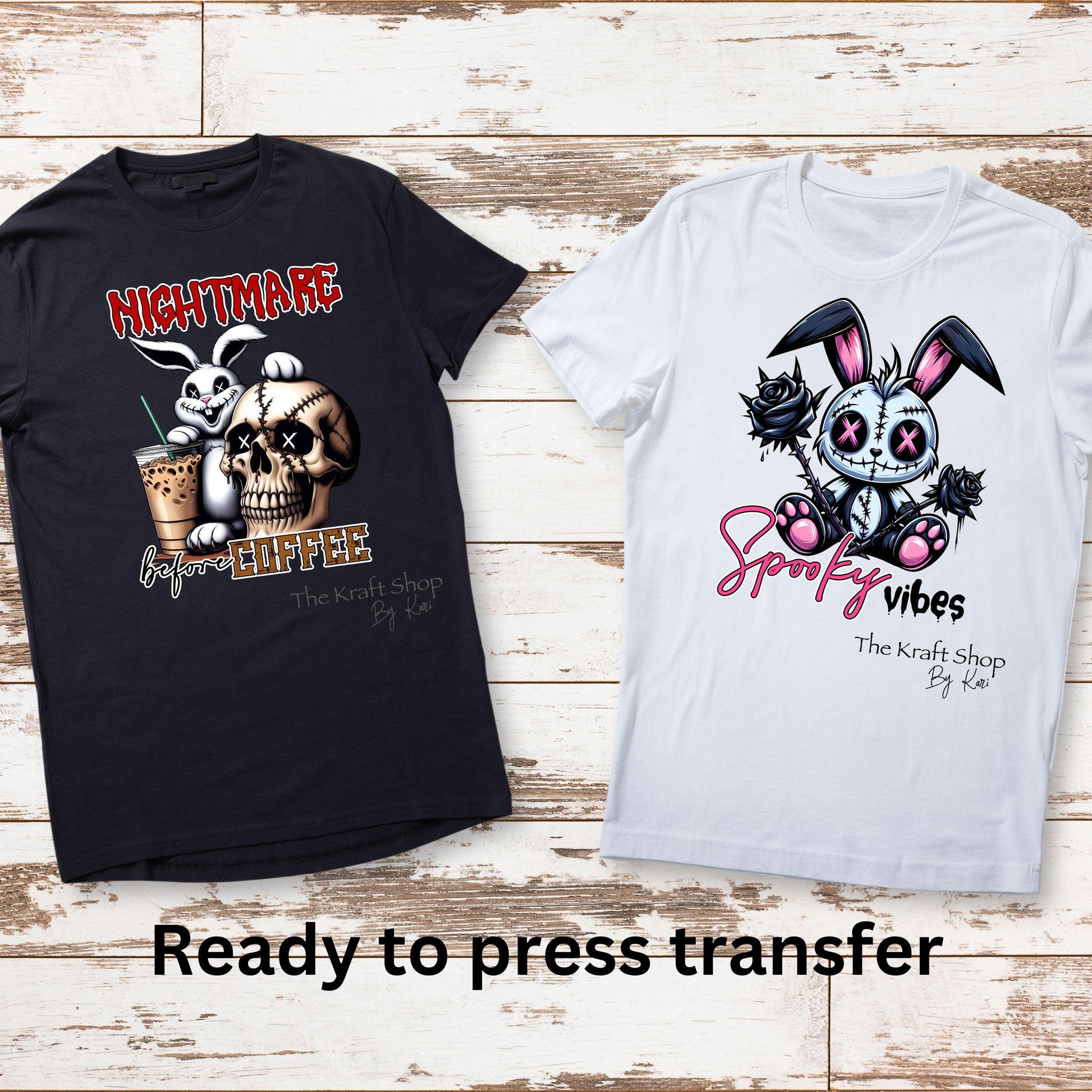 DTF ready to press transfer. Voodoo stuffed animal Bundle or single Spooky Halloween funny sarcastic , #11521
