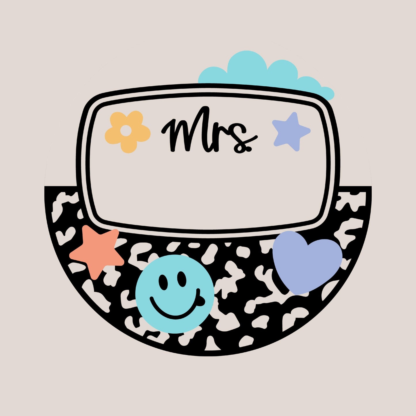 UV DTF Sticker print. Teacher Coaster helper decal, tumbler decal, permanent sticker. #4562