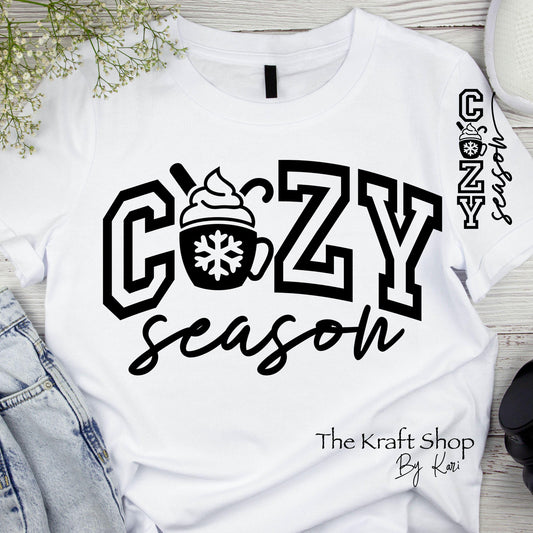 DTF ready to press transfer Cozy Season set of two shirt transfers, DTF Print#11549