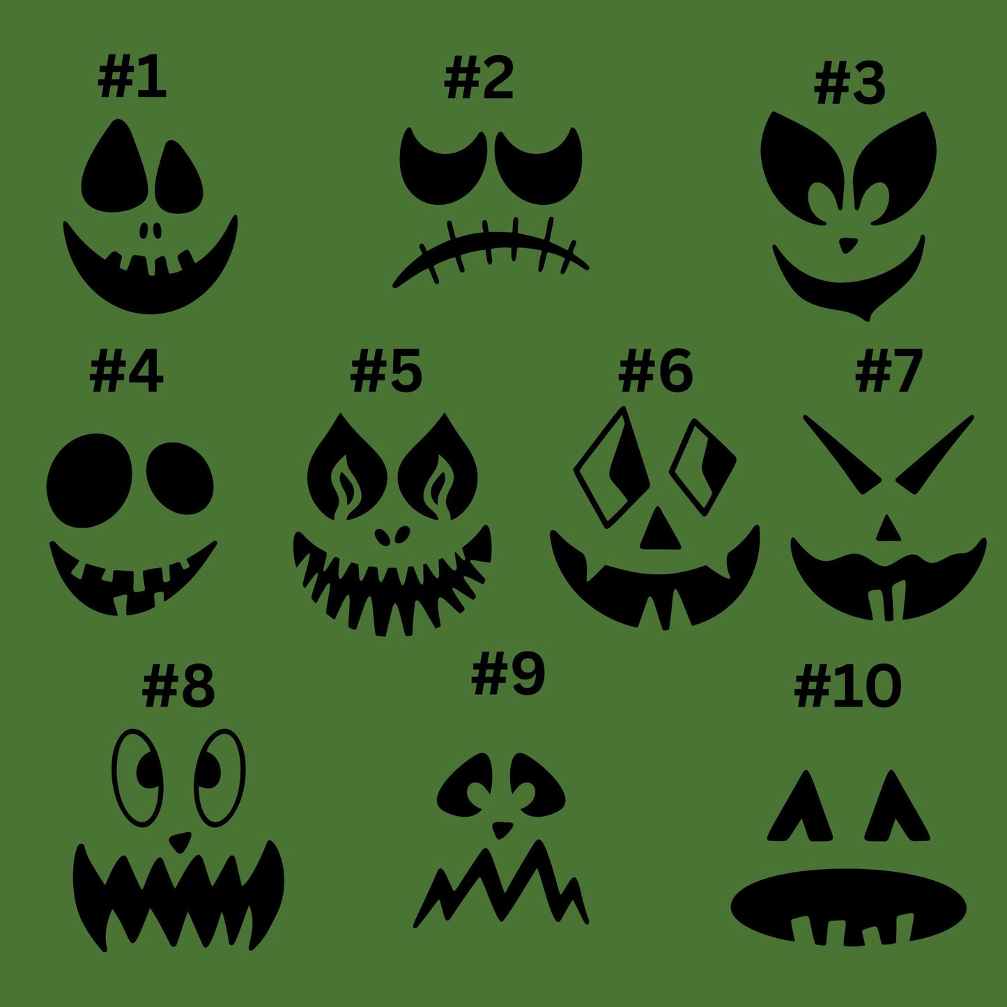 DTF ready to press transfer Pumpkin faces Halloween Jack O Lantern shirt transfer, DTF Print #11551