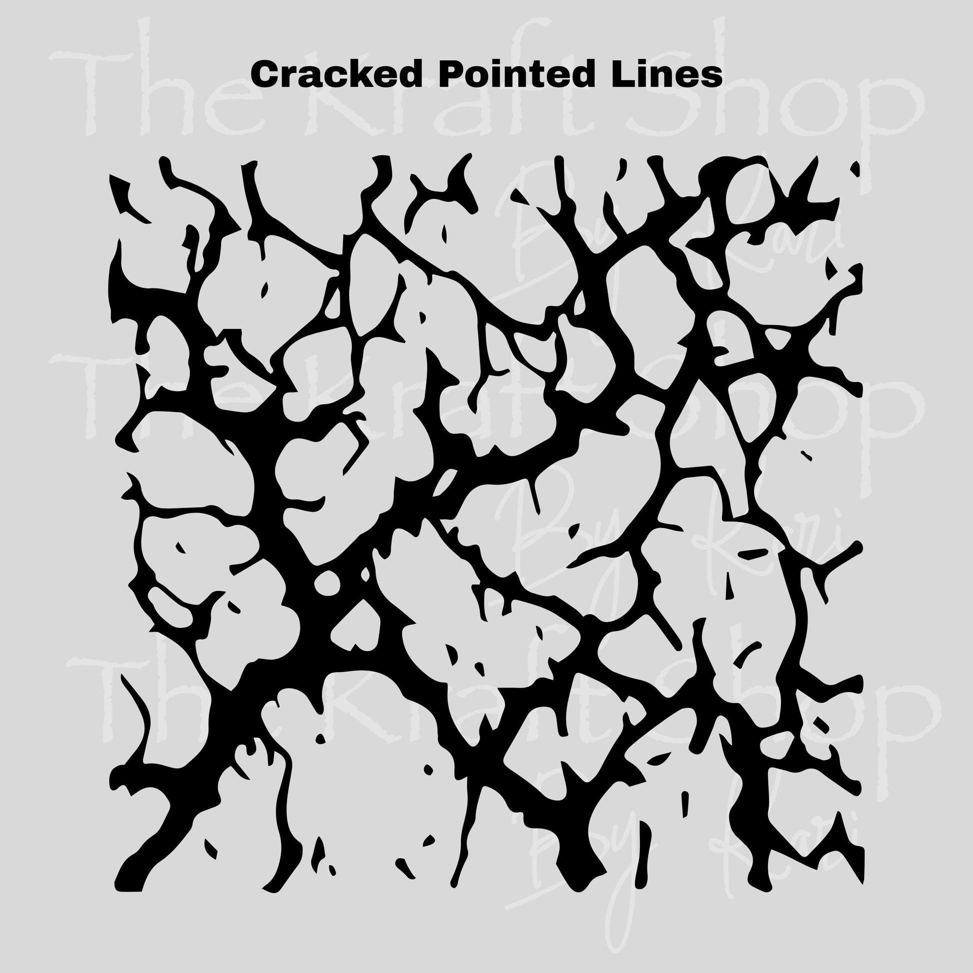 UV DTF Sticker print Cracked lines Element sheet 8x8 decal, tumbler decal, permanent sticker. #10337