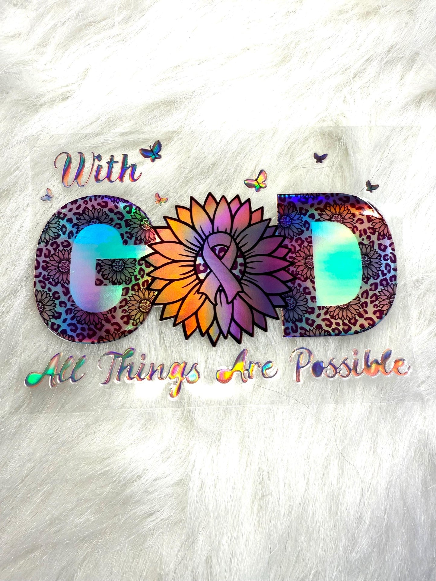 Holographic UV DTF Decal Sticker #30