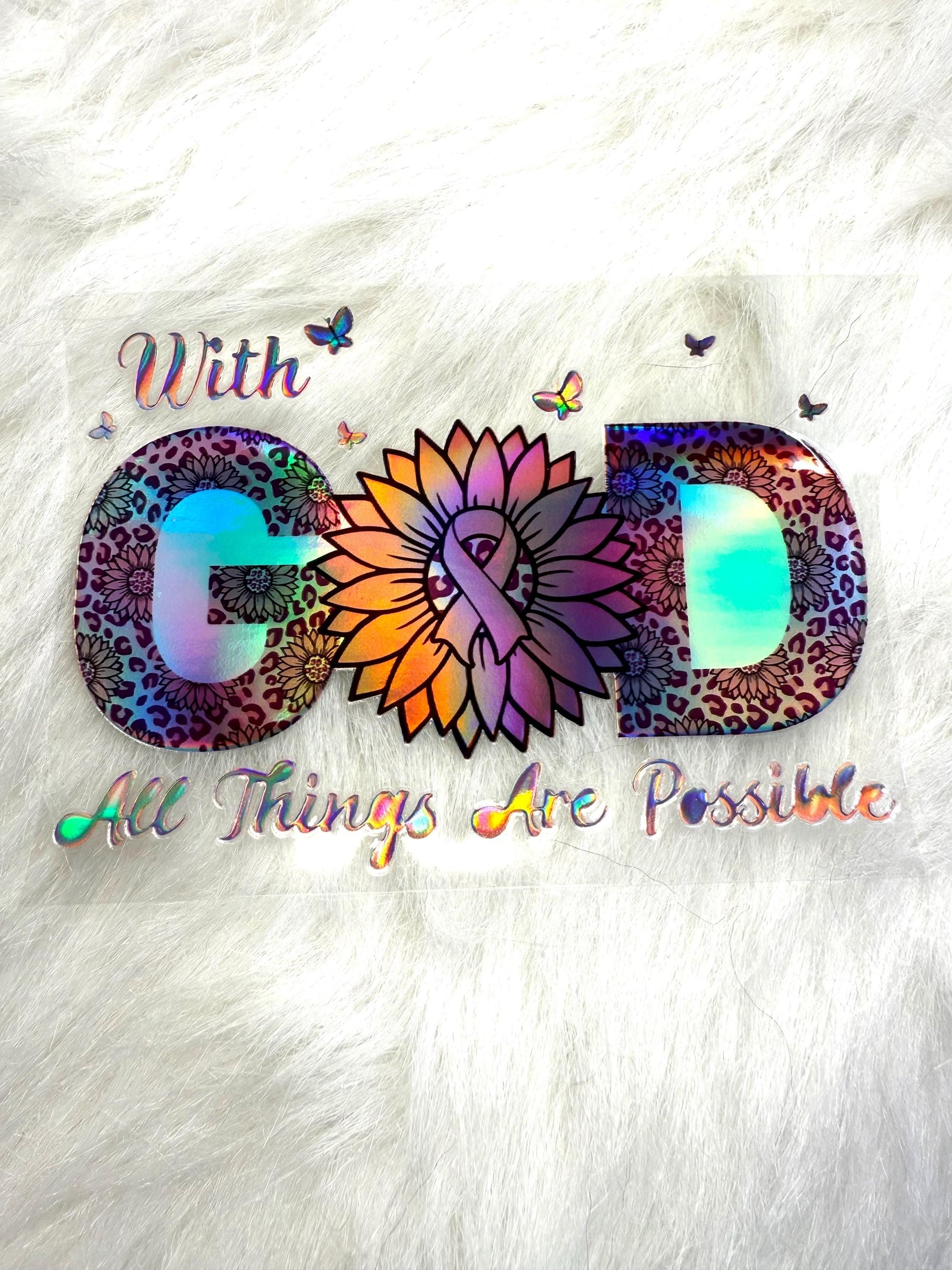 Holographic UV DTF Decal Sticker #30