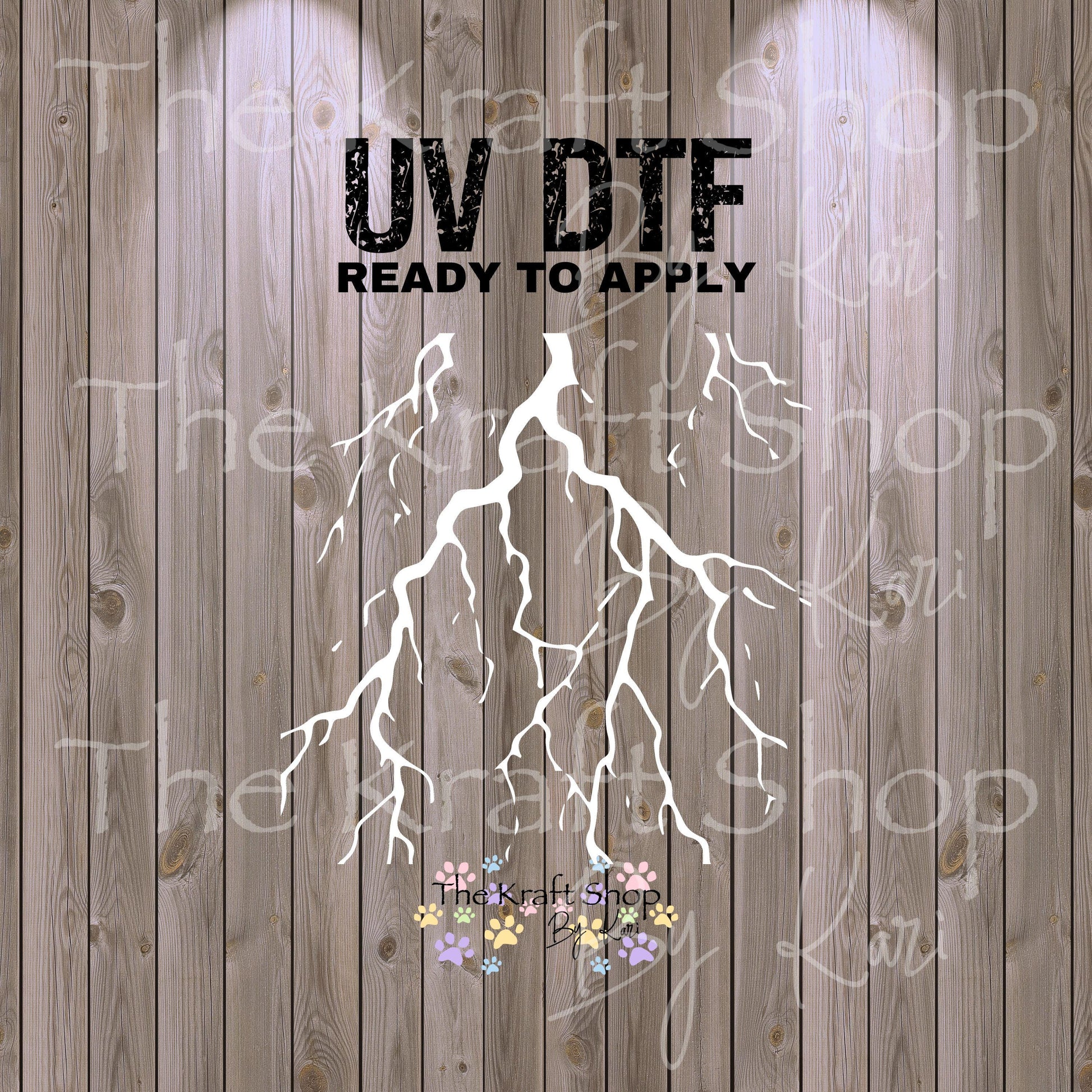 UV DTF Sticker print Lightening bolts Element sheet 8x8 or 4 pk of 4 inch decal, tumbler decal, permanent sticker. #10336