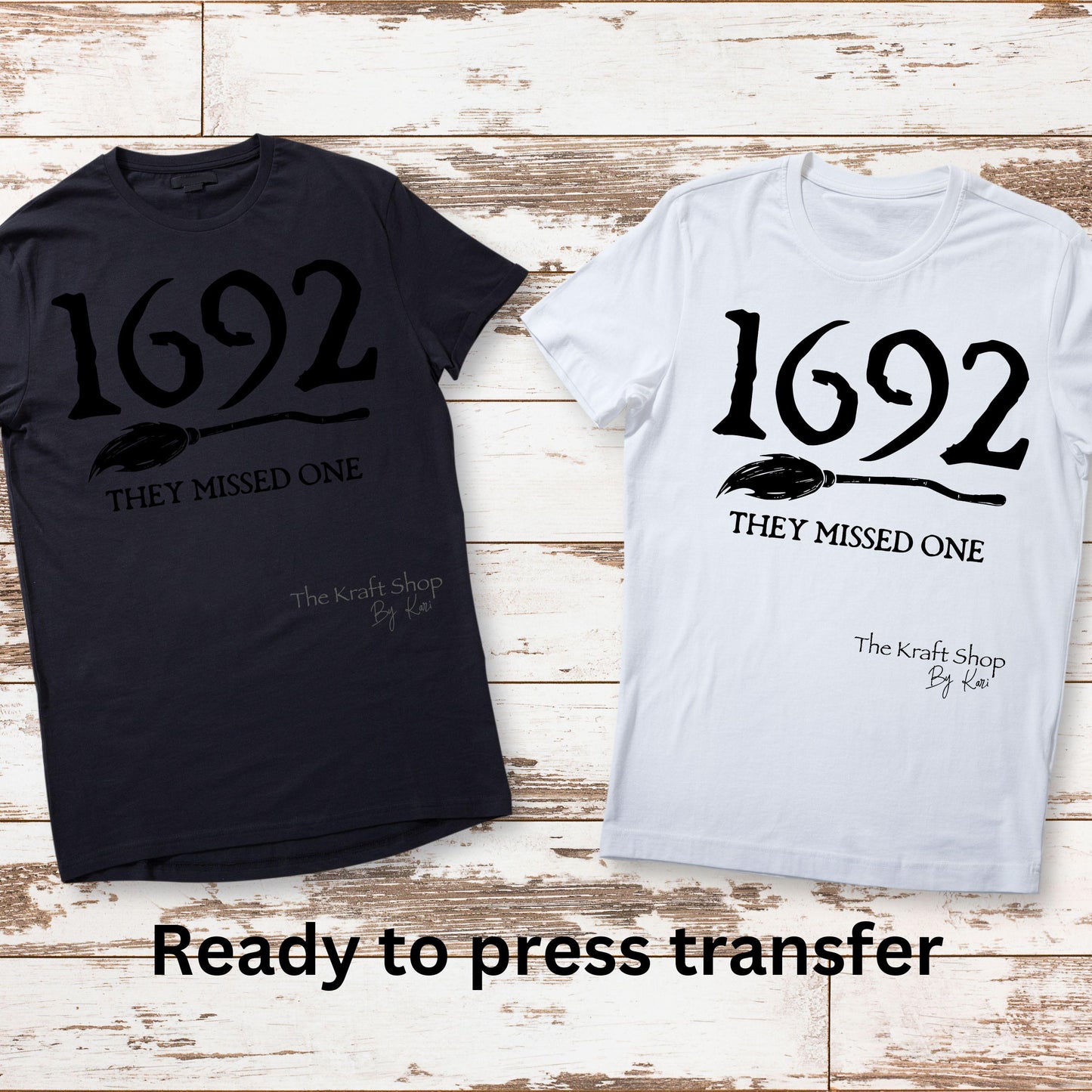 DTF ready to press transfer 1692 they missed one witch Halloween shirt transfer, DTF Print #11565