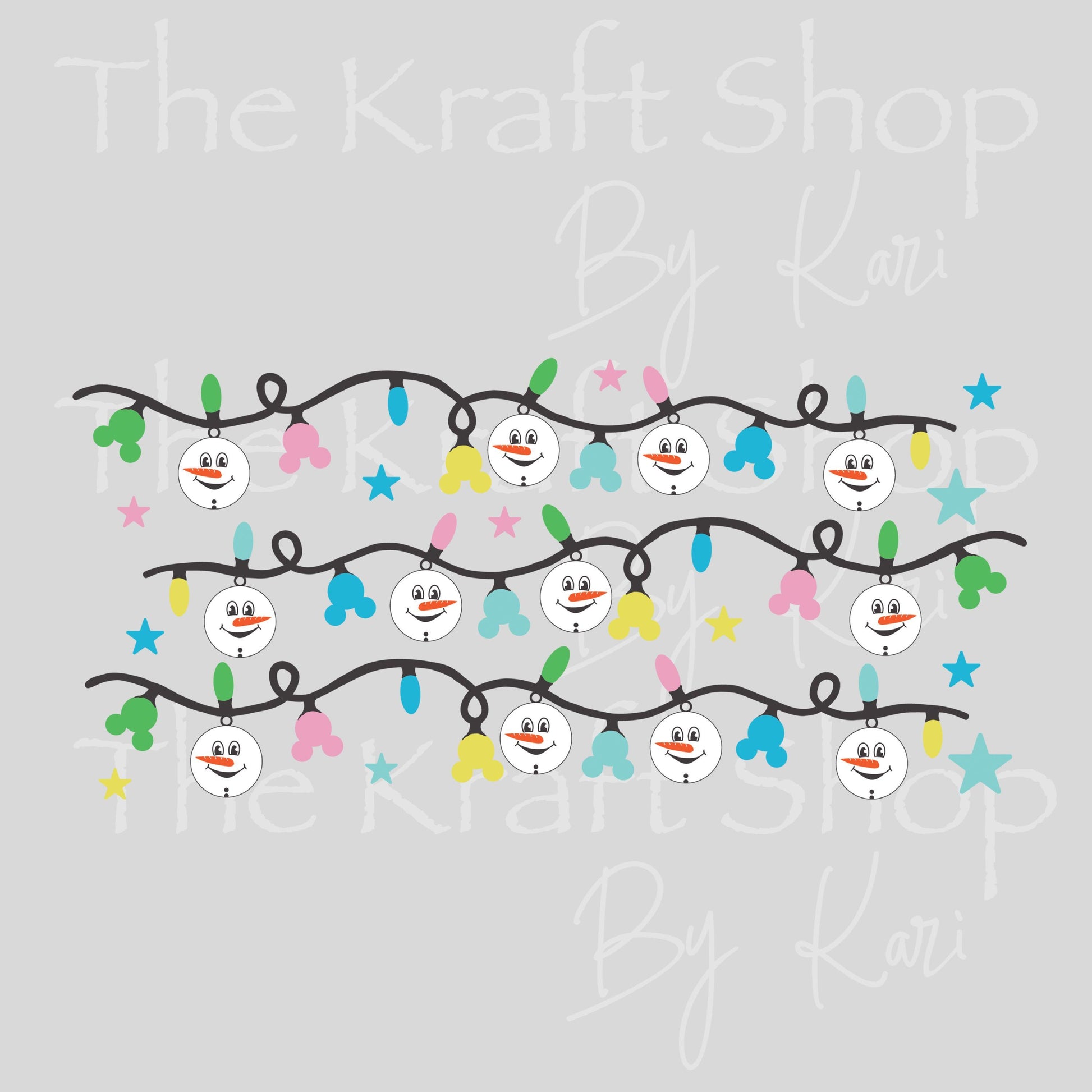 UV DTF Sticker print. Snowman and mouse Wrap Christmas decals tumbler decal. Glass can wrap. #5478