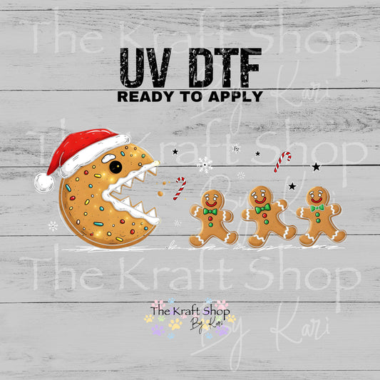 UV DTF Sticker print Christmas cookie P man Christmas decal #7527