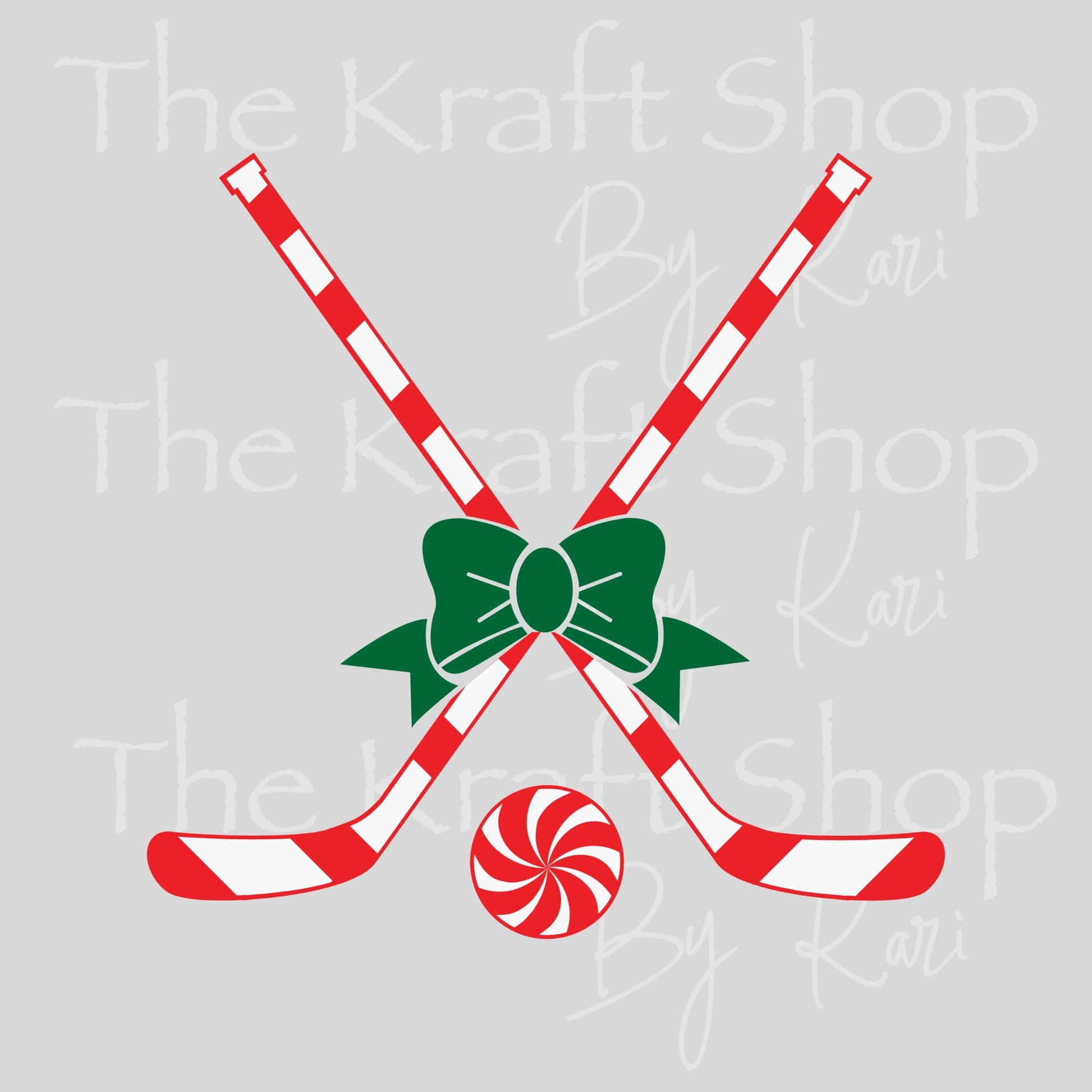 UV DTF Sticker print Candy Cane hockey sticks Christmas decal, tumbler decal, permanent sticker. #7492