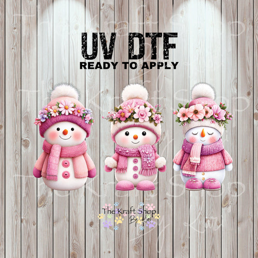 UV DTF Sticker prints. Sassy Gingerbread Christmas decals 3 pk, permanent sticker.#7494
