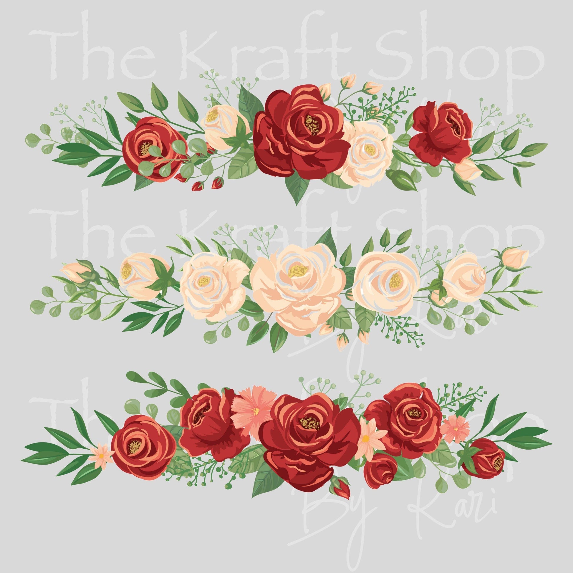 UV DTF Sticker print. Rose borders 3 pk Flower border bundle tumbler helper tumbler decal. Permanent sticker #10380