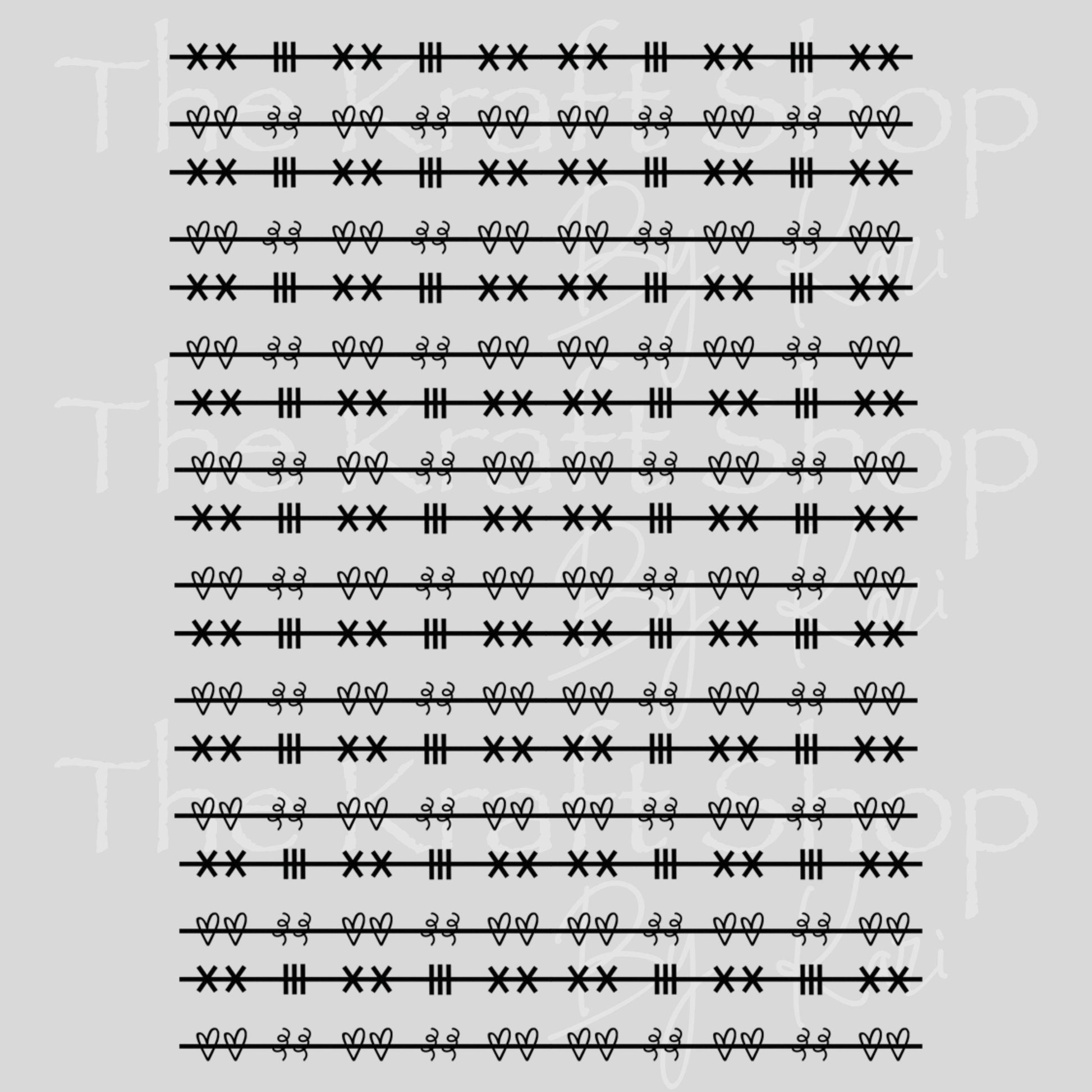 UV DTF Sticker print Patchwork lines Gendy's Cheat lines Mixed Media Element decal, tumbler decal, permanent sticker. #10391