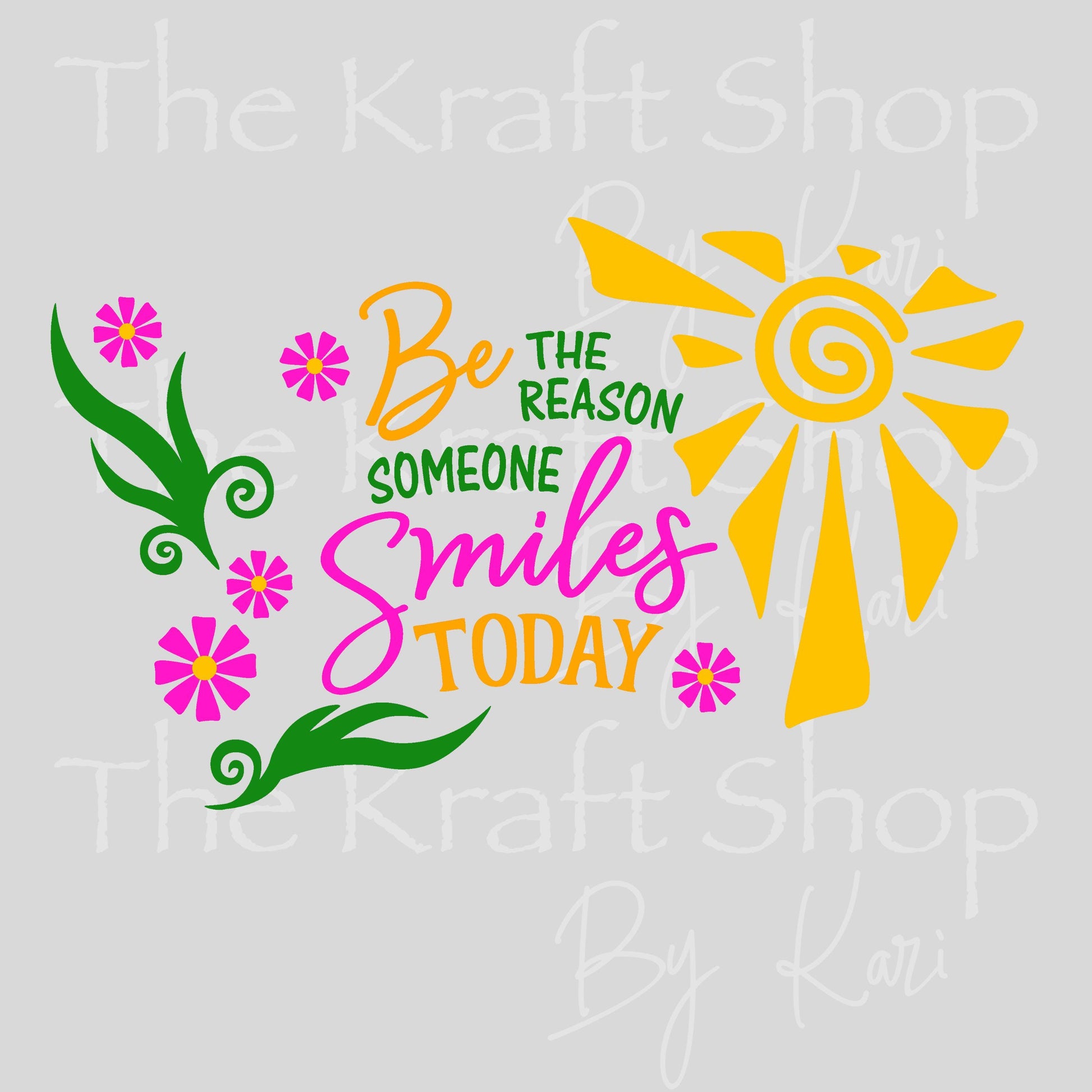 UV DTF Sticker print. Be the reason someone smiles today 24 oz tapered wrap or element sheet of decals for acrylic tumblers #5491