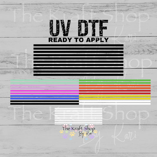 UV DTF Sticker print. Snow globe rim strips for 16 oz tumblers