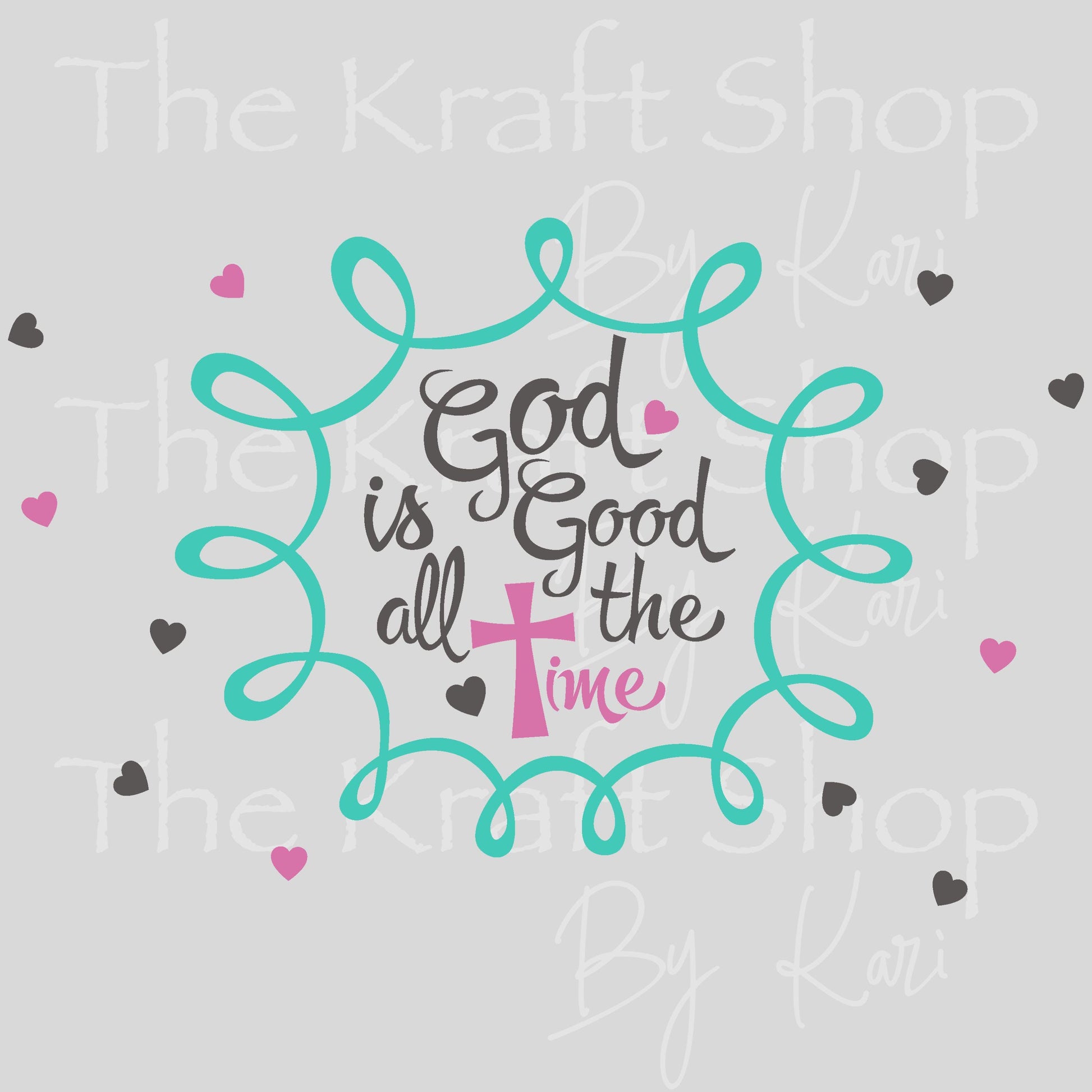UV DTF Sticker print. God is good all the time 24 oz tapered wrap or element sheet of decals for acrylic tumblers #5494