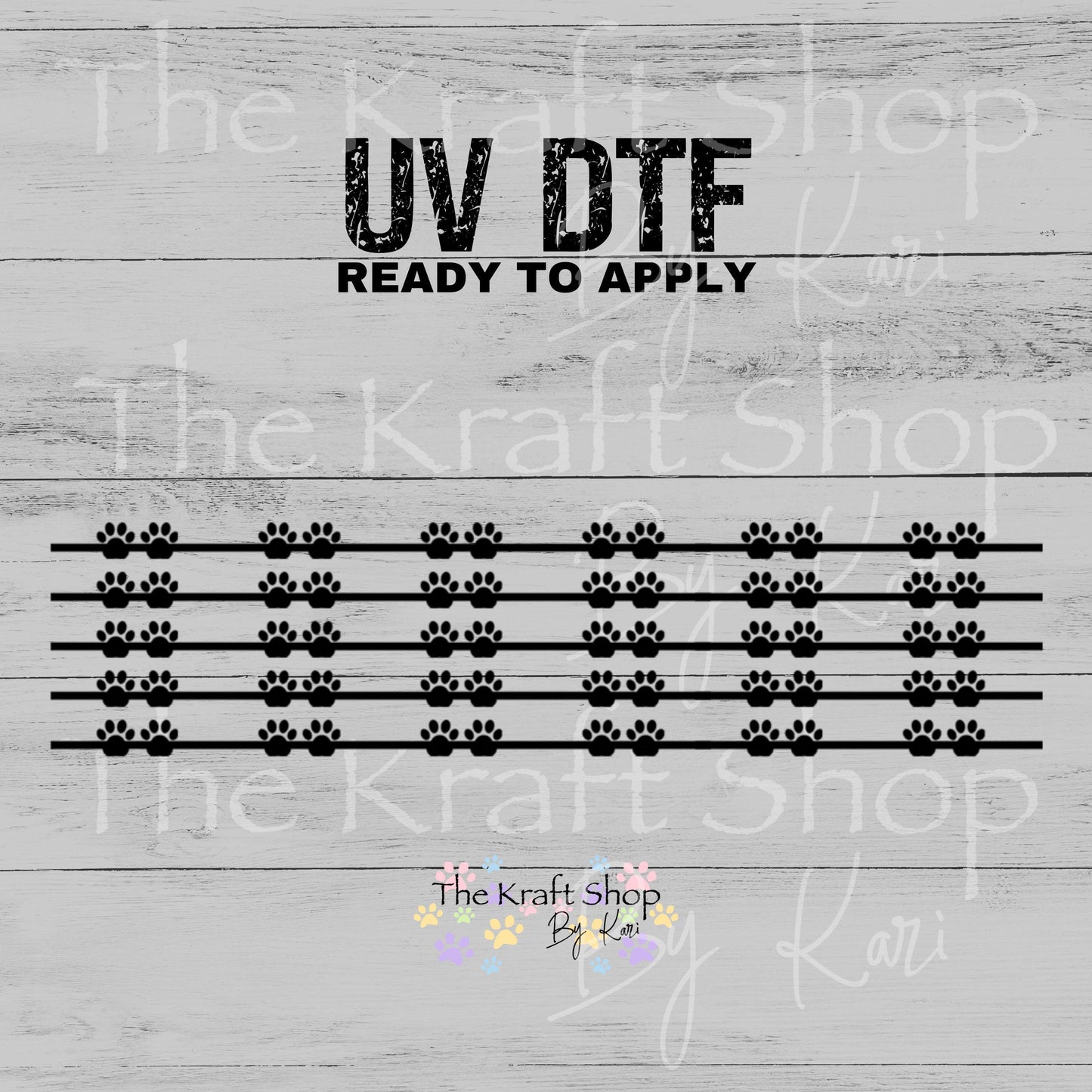 UV DTF Sticker print Dog Paw Patchwork lines Gendy's Cheat lines Mixed Media Element decal, tumbler decal, permanent sticker. #104