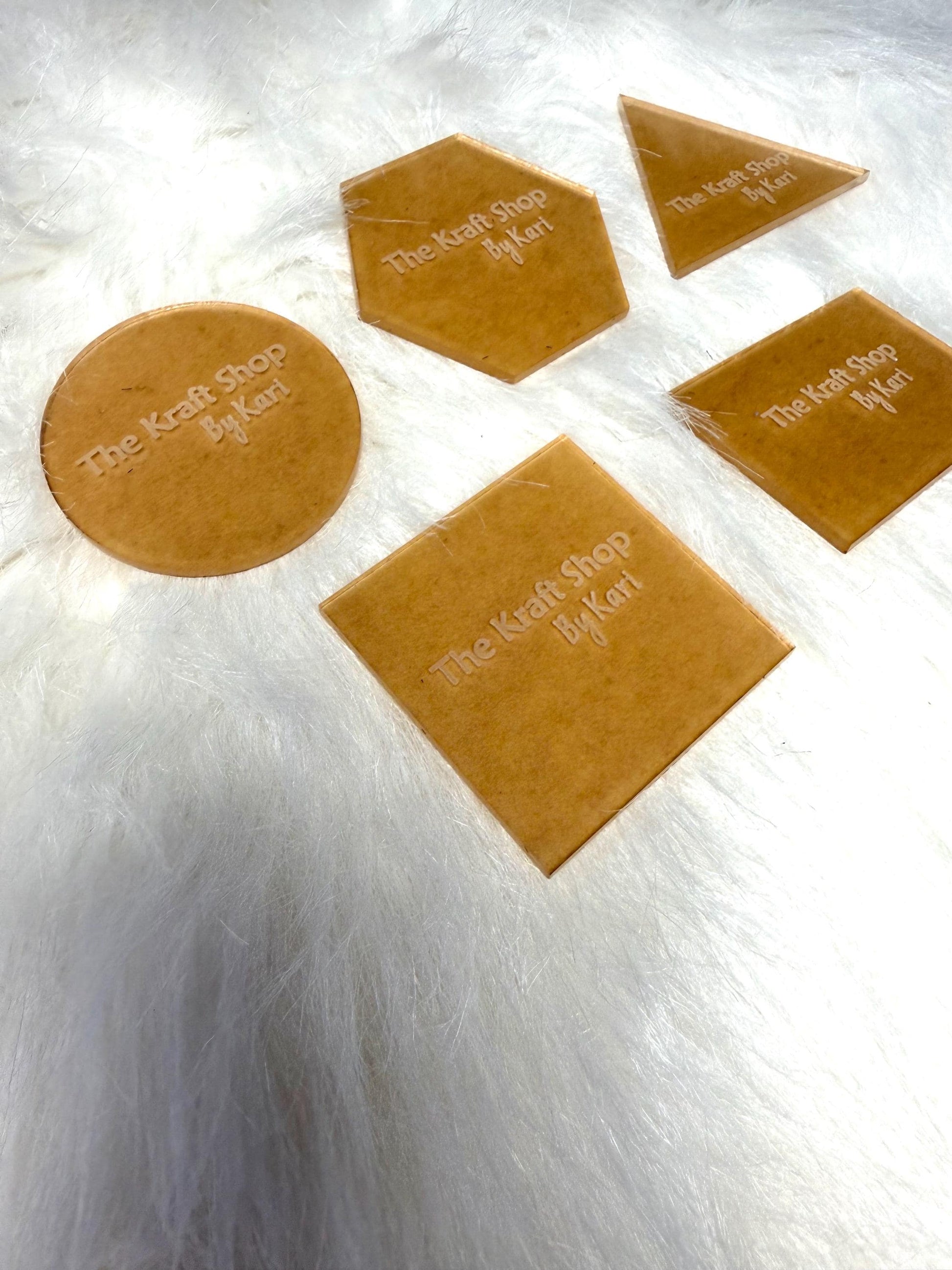 Patchwork helper Acrylic templates 5 pk used for vinyl, quilting or woodworking. Crafter supply tool. DIY supply. Router templates.