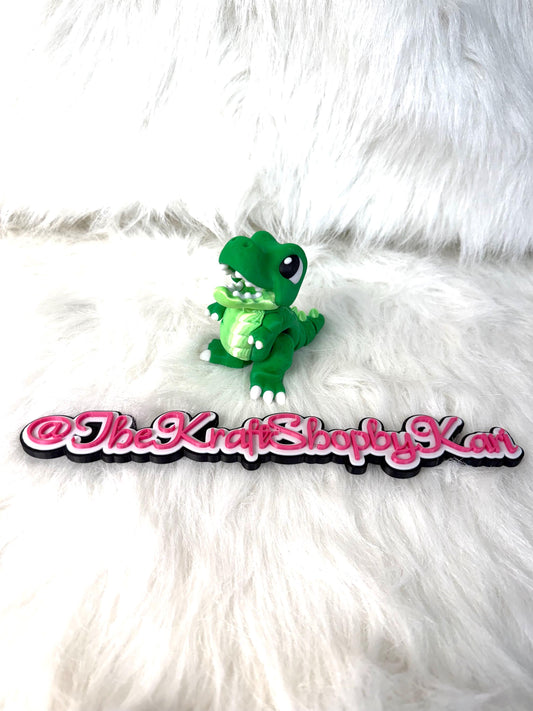 3D Flexi Trex dinosaur . Ready to ship.