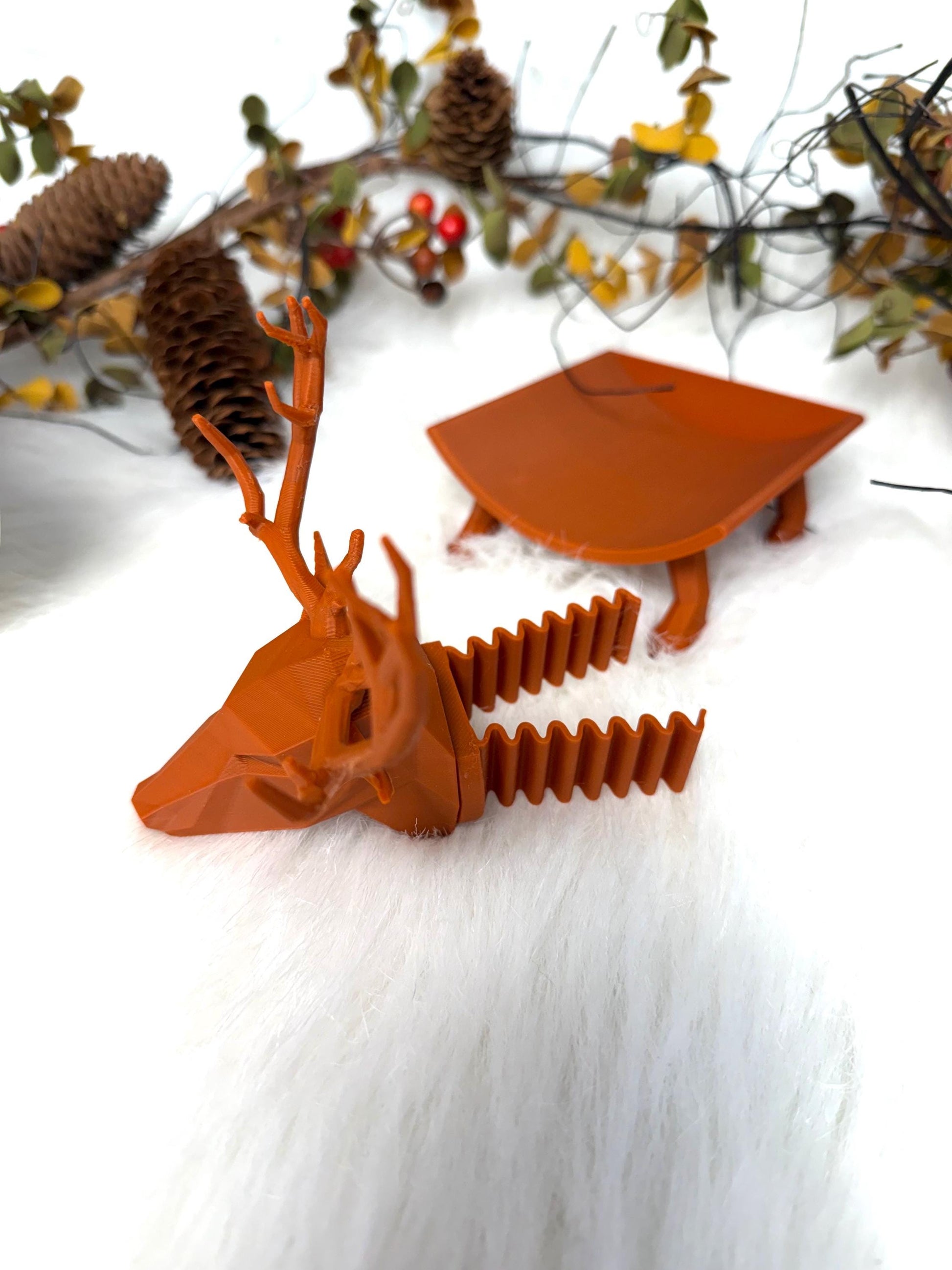 3D Deer toilet paper holder for rustic decoration. Ready to ship.