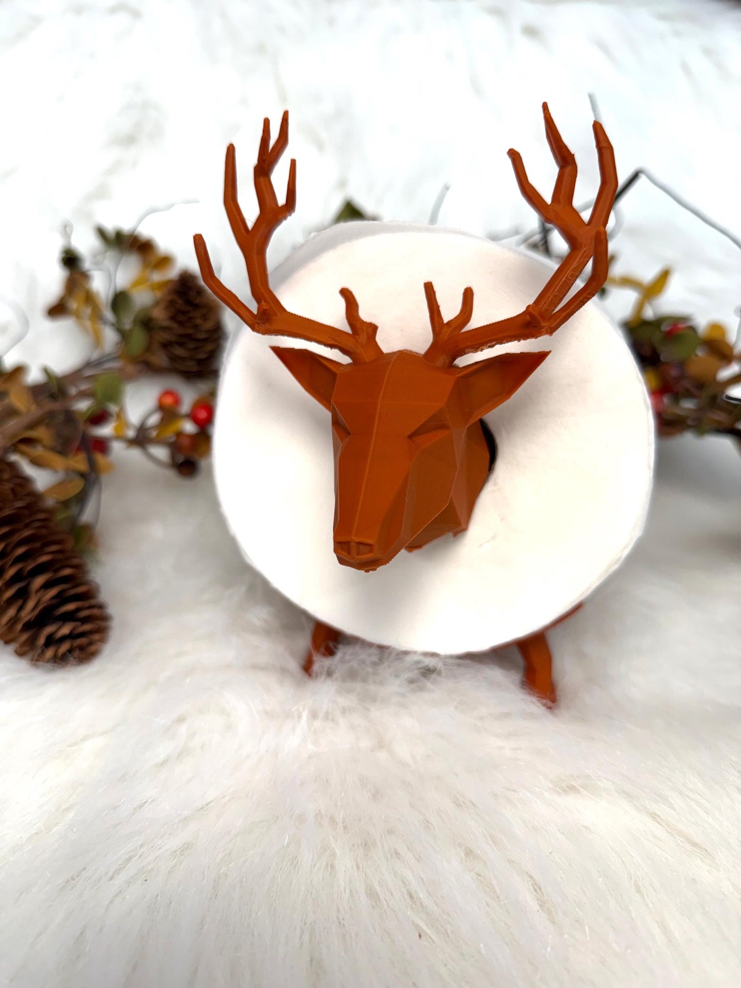 3D Deer toilet paper holder for rustic decoration. Ready to ship.