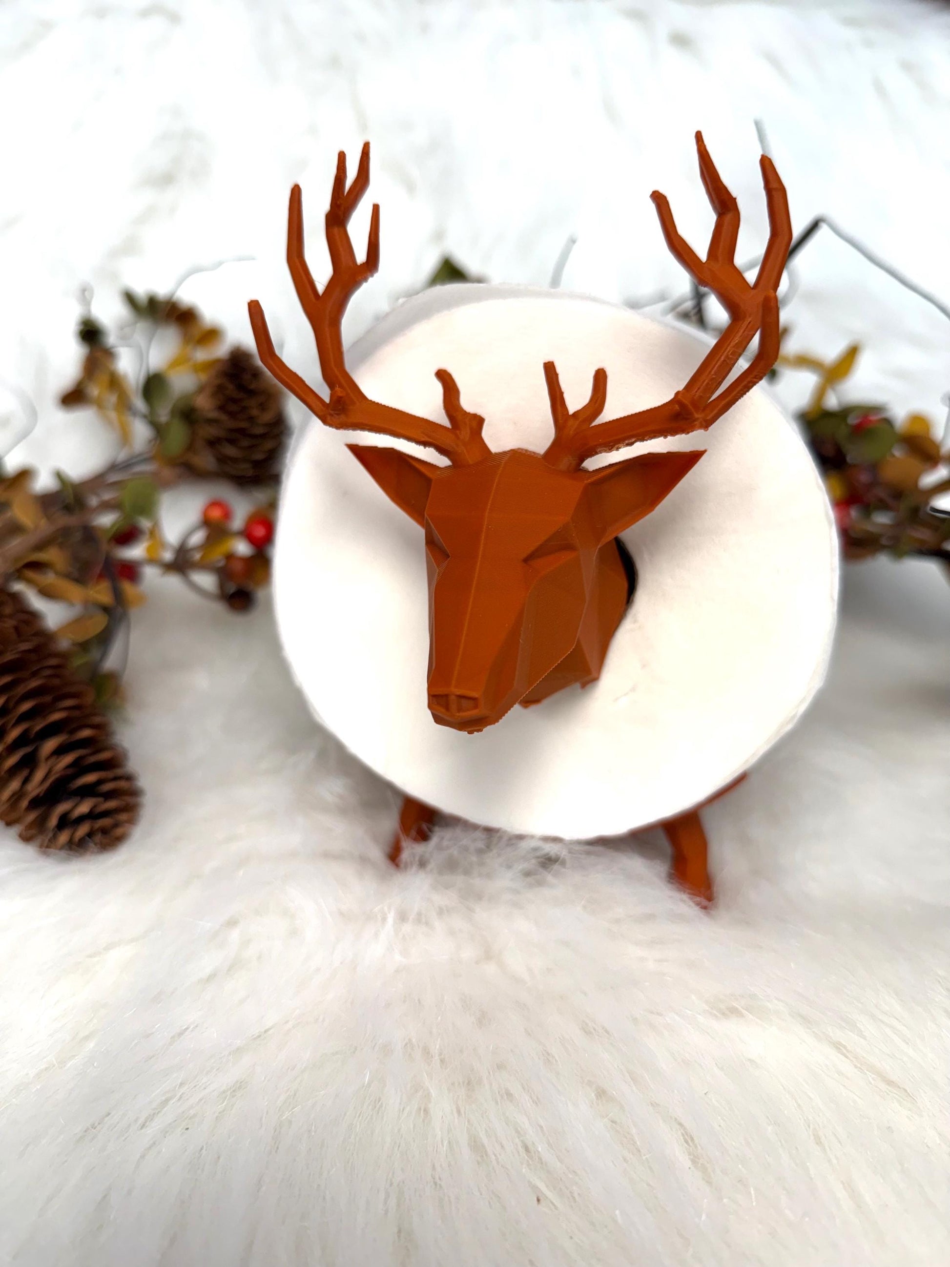 3D Deer toilet paper holder for rustic decoration. Ready to ship.