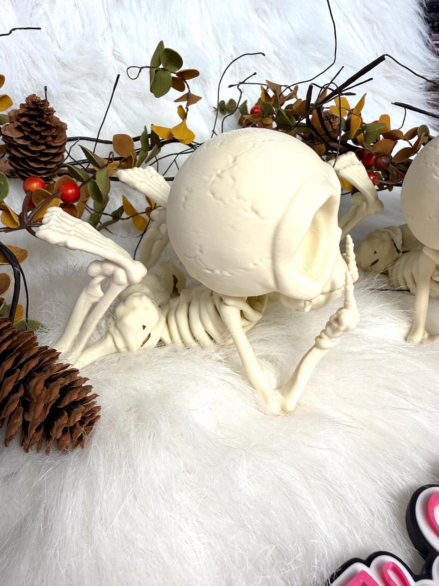 3D Sarcastic skeleton with middle fingers. Ready to ship.