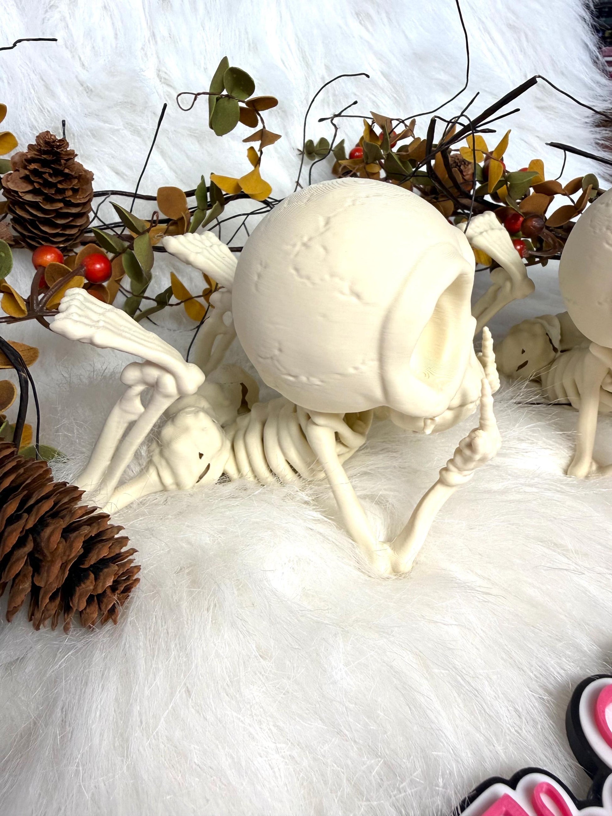 3D Sarcastic skeleton with middle fingers. Ready to ship.
