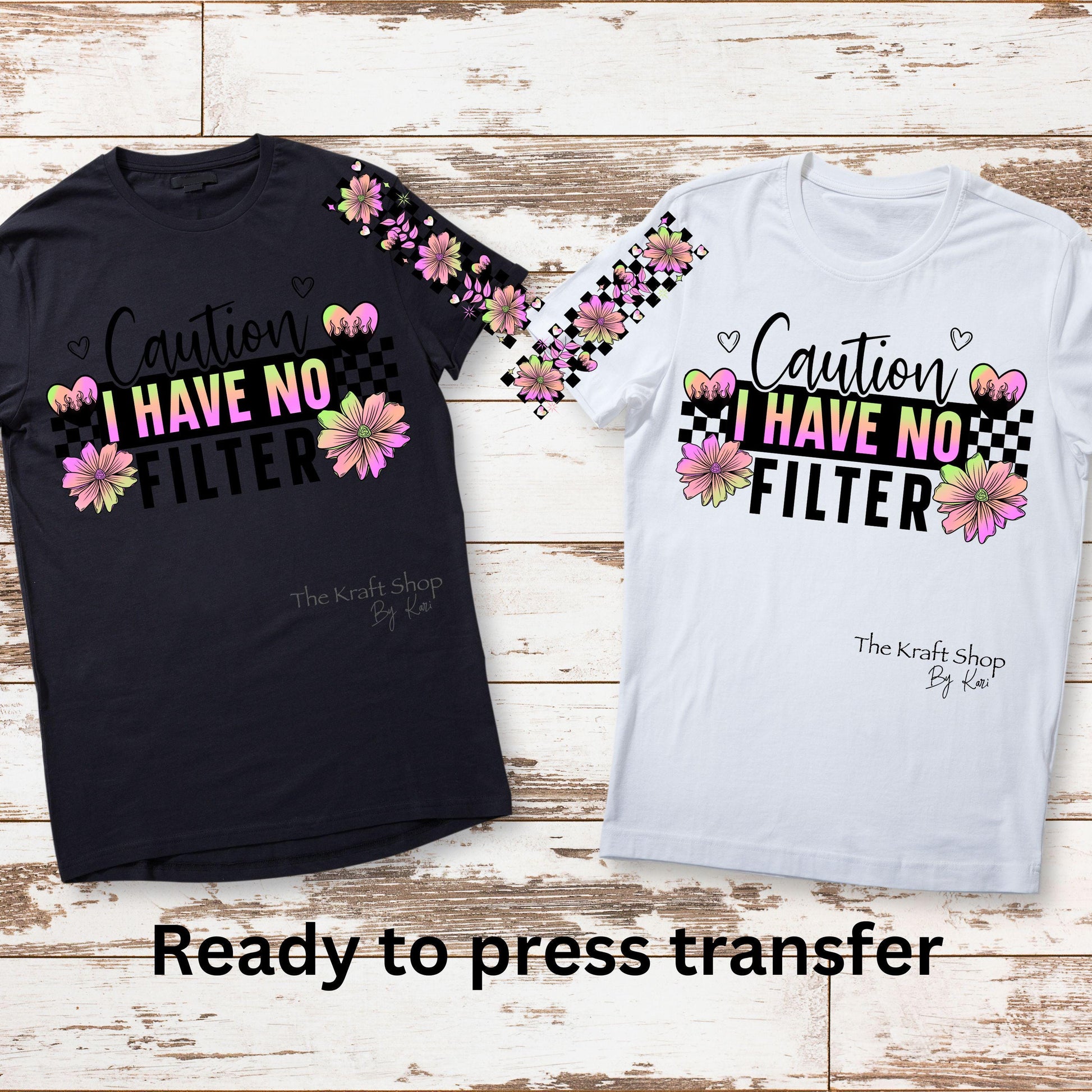DTF ready to press transfer Caution I have no filter shirt transfer, DTF Print #11616