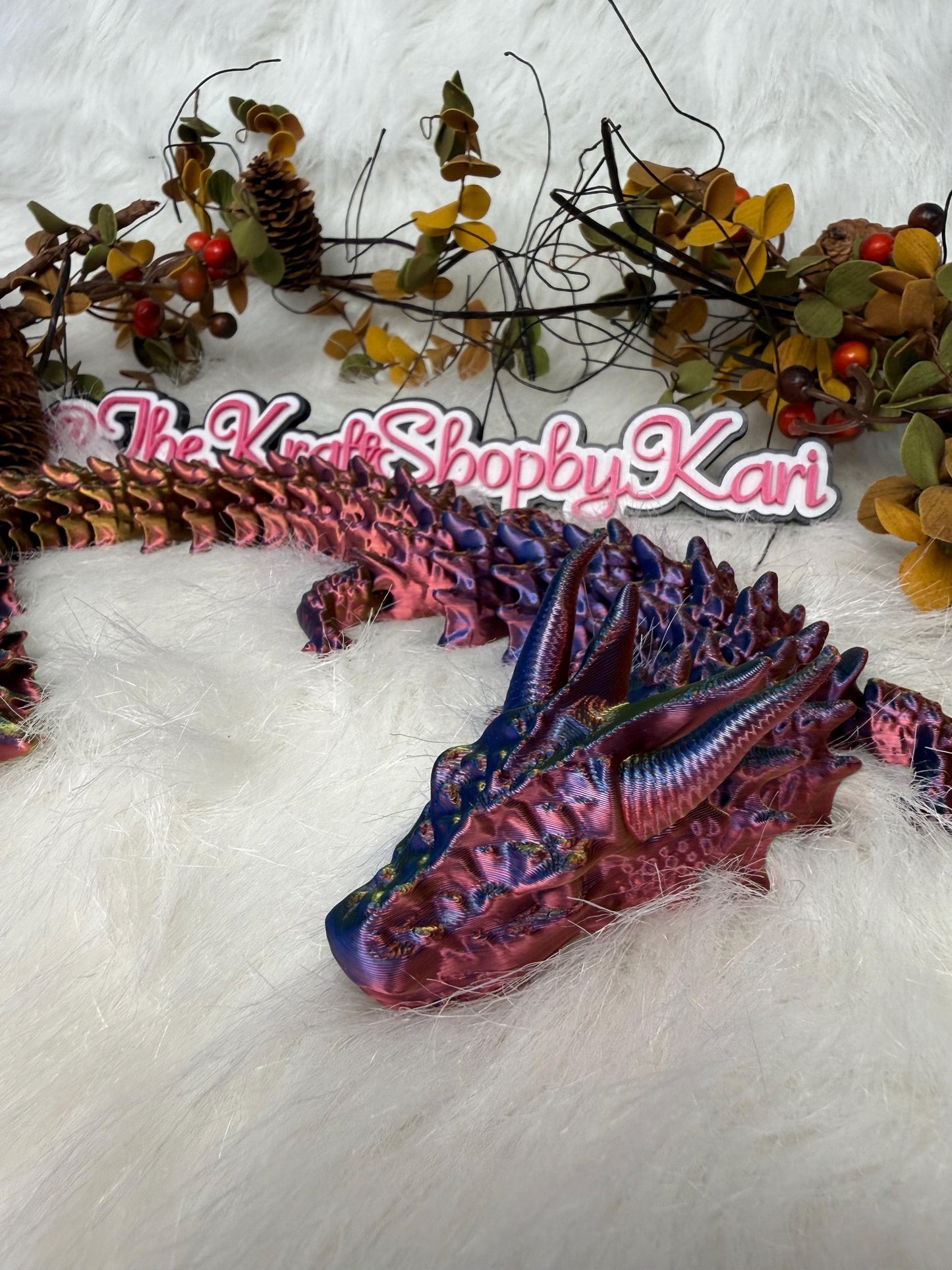 3D flexi lizard. Multi color rainbow silk Ready to ship.