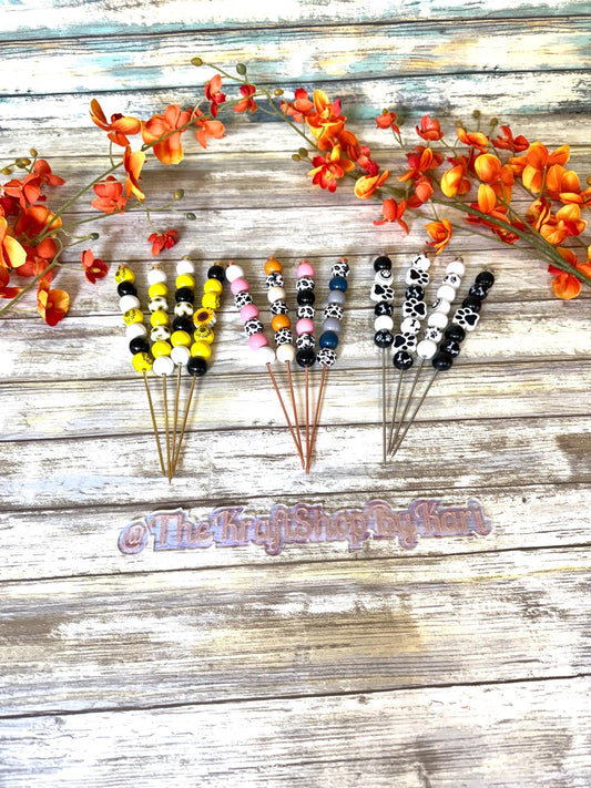 Beaded stainless steel snowglobe pokey tool