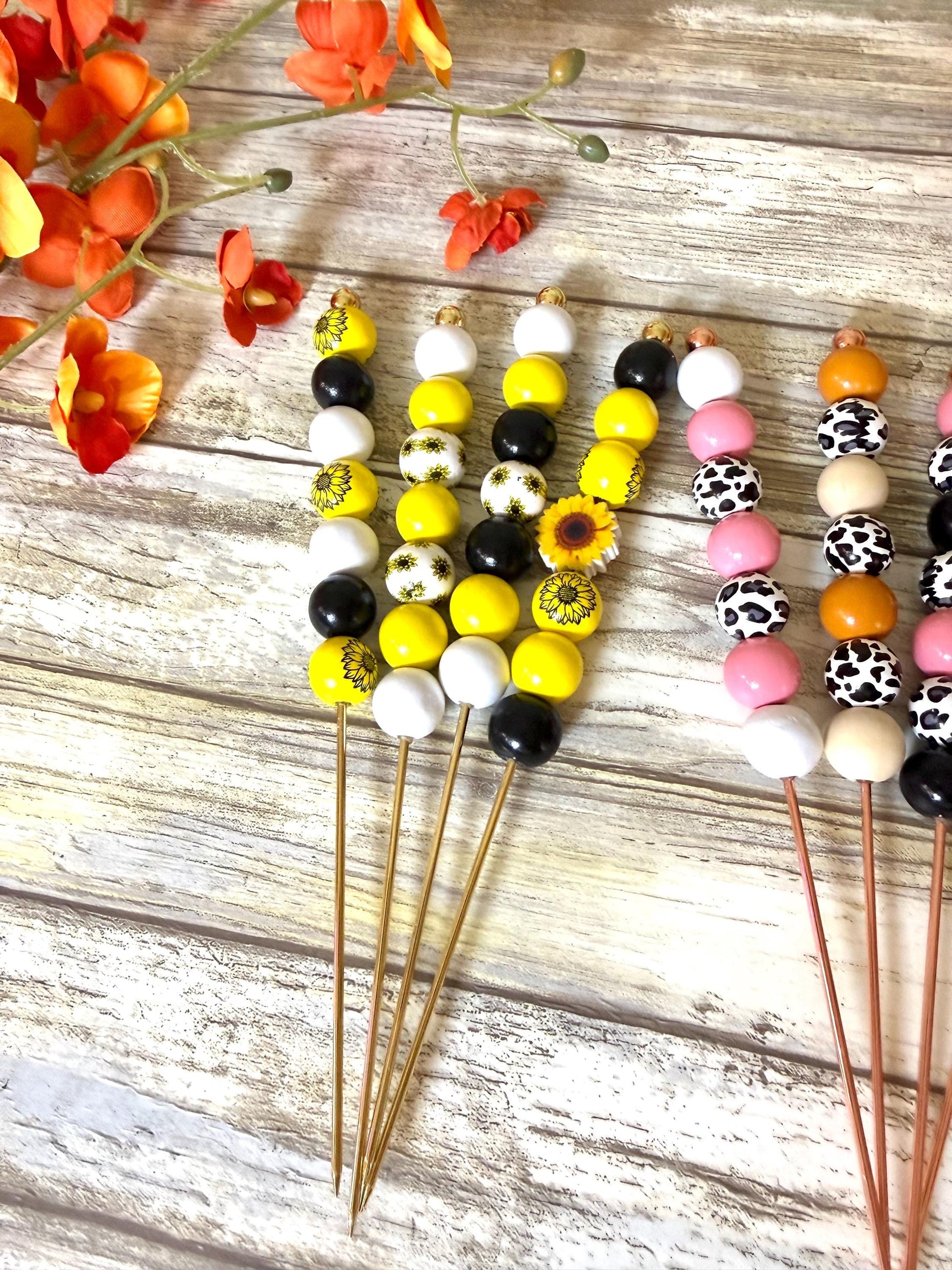 Beaded stainless steel snowglobe pokey tool