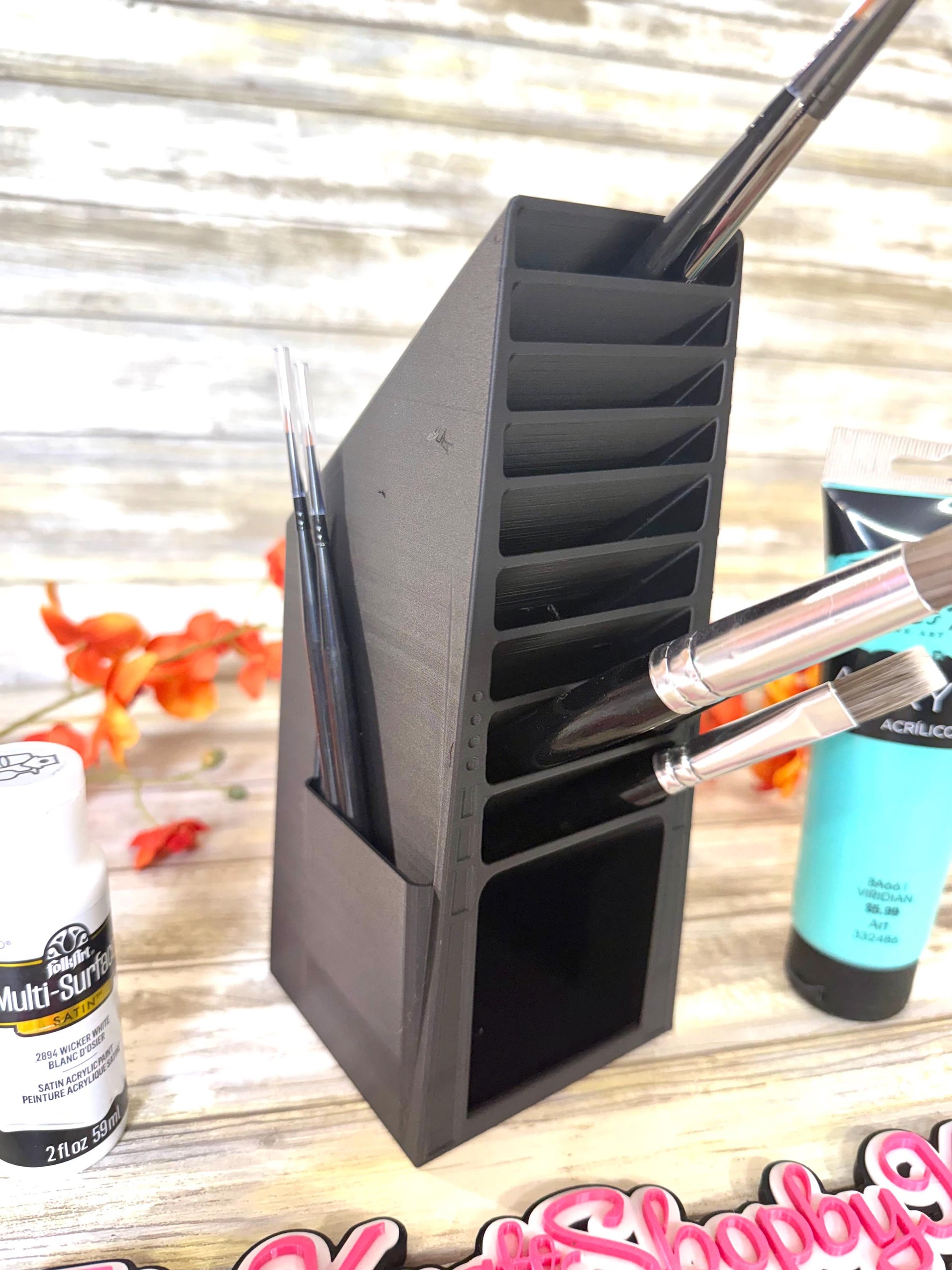 3D Paint brush holder Ready to ship.