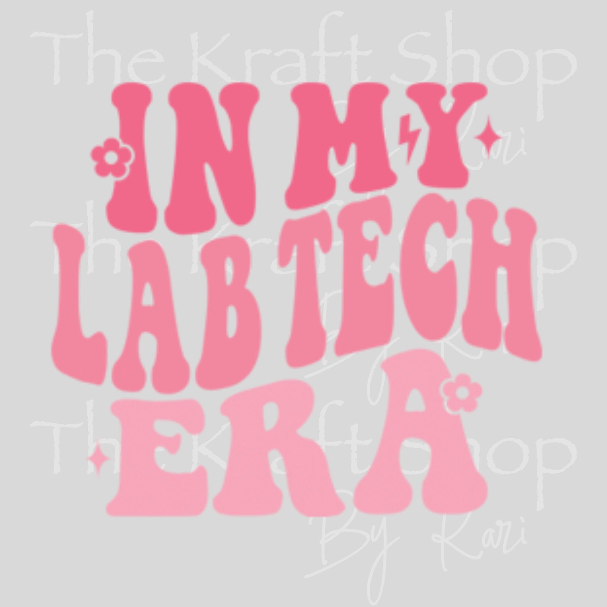 UV DTF In My Lab Tech era decal, tumbler decal, permanent sticker. #4621