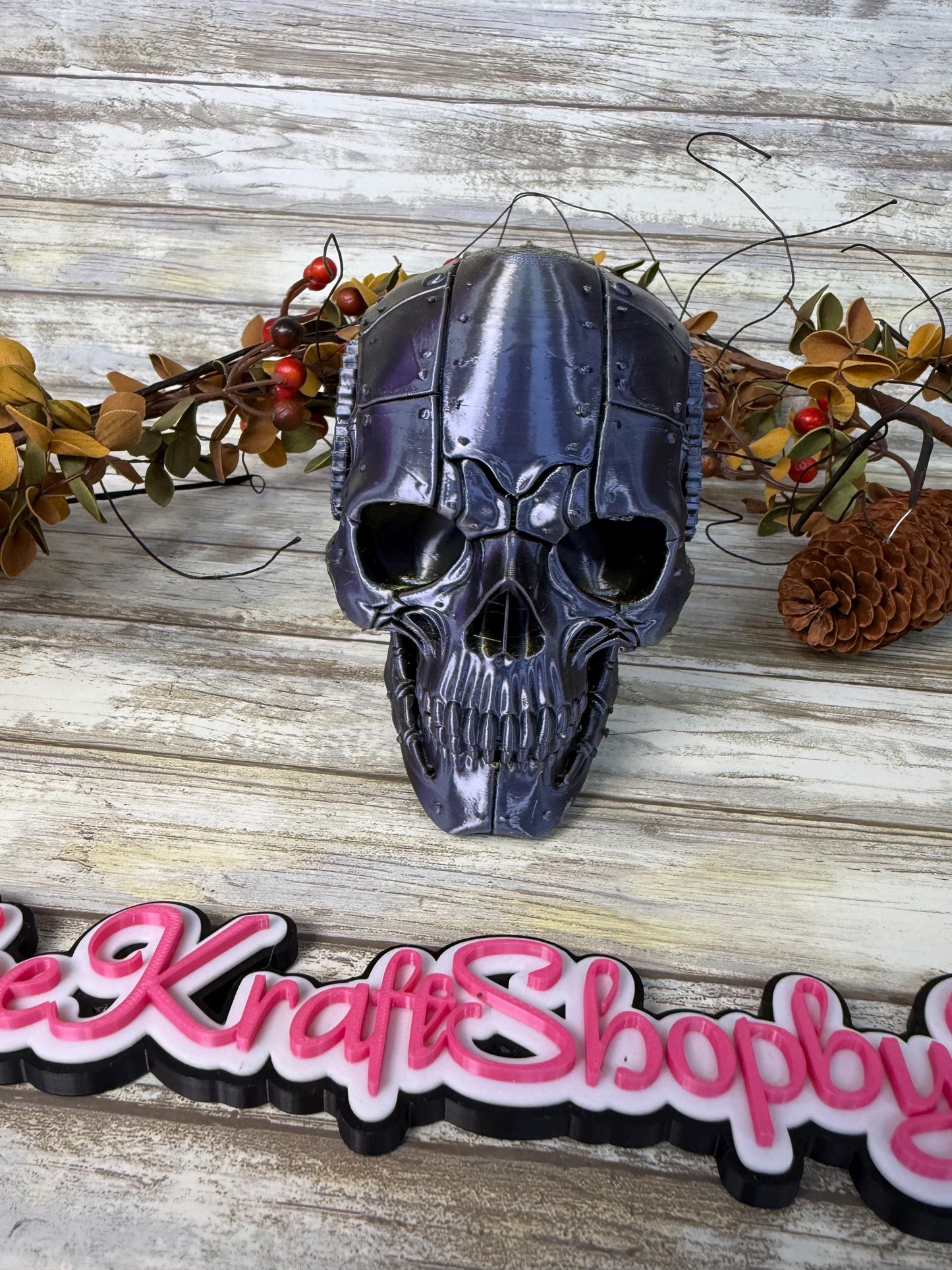 3D Steam punk skull decoration. Ready to ship.