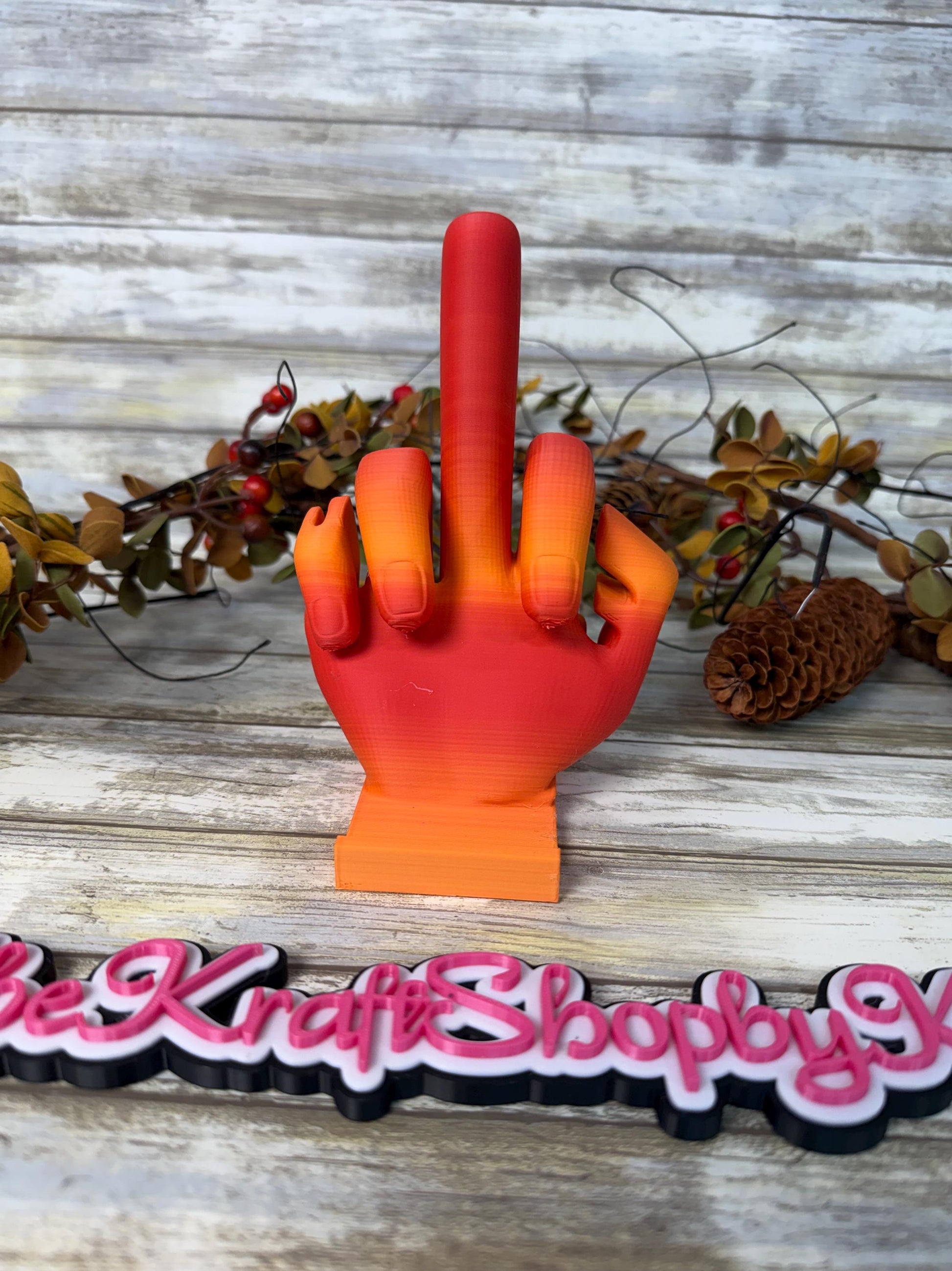 3D Ombre fuck you phone holder decoration. Ready to ship.