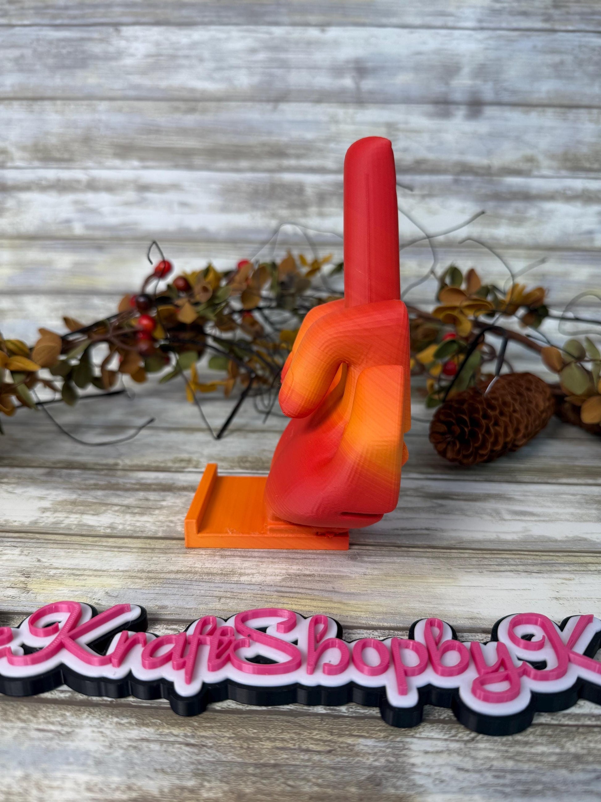 3D Ombre fuck you phone holder decoration. Ready to ship.