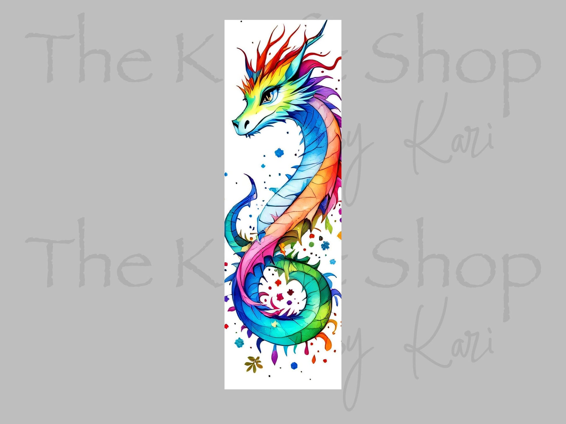 UV DTF Pen Wrap Ready To Apply Sticker Print. Magic dragon White backing Uv Pen wrap. #8041