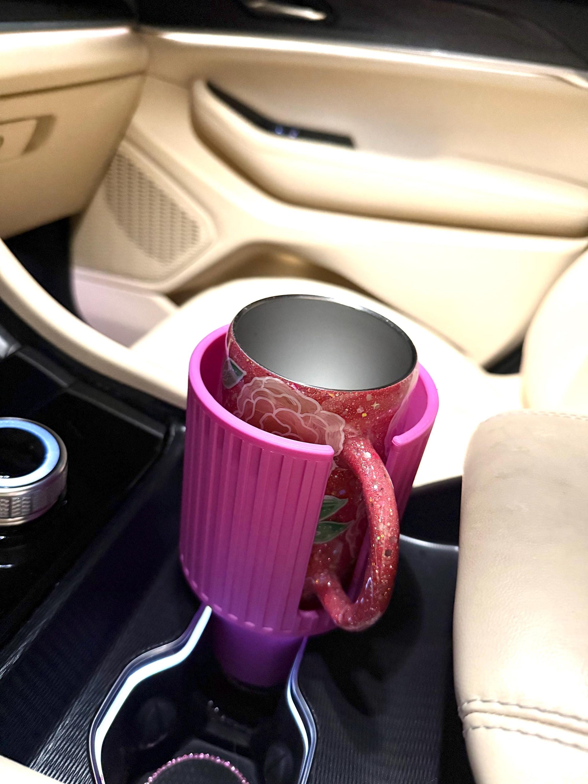 3D Car cup holder extender. Fits 40oz to 14 oz. Ready to ship.