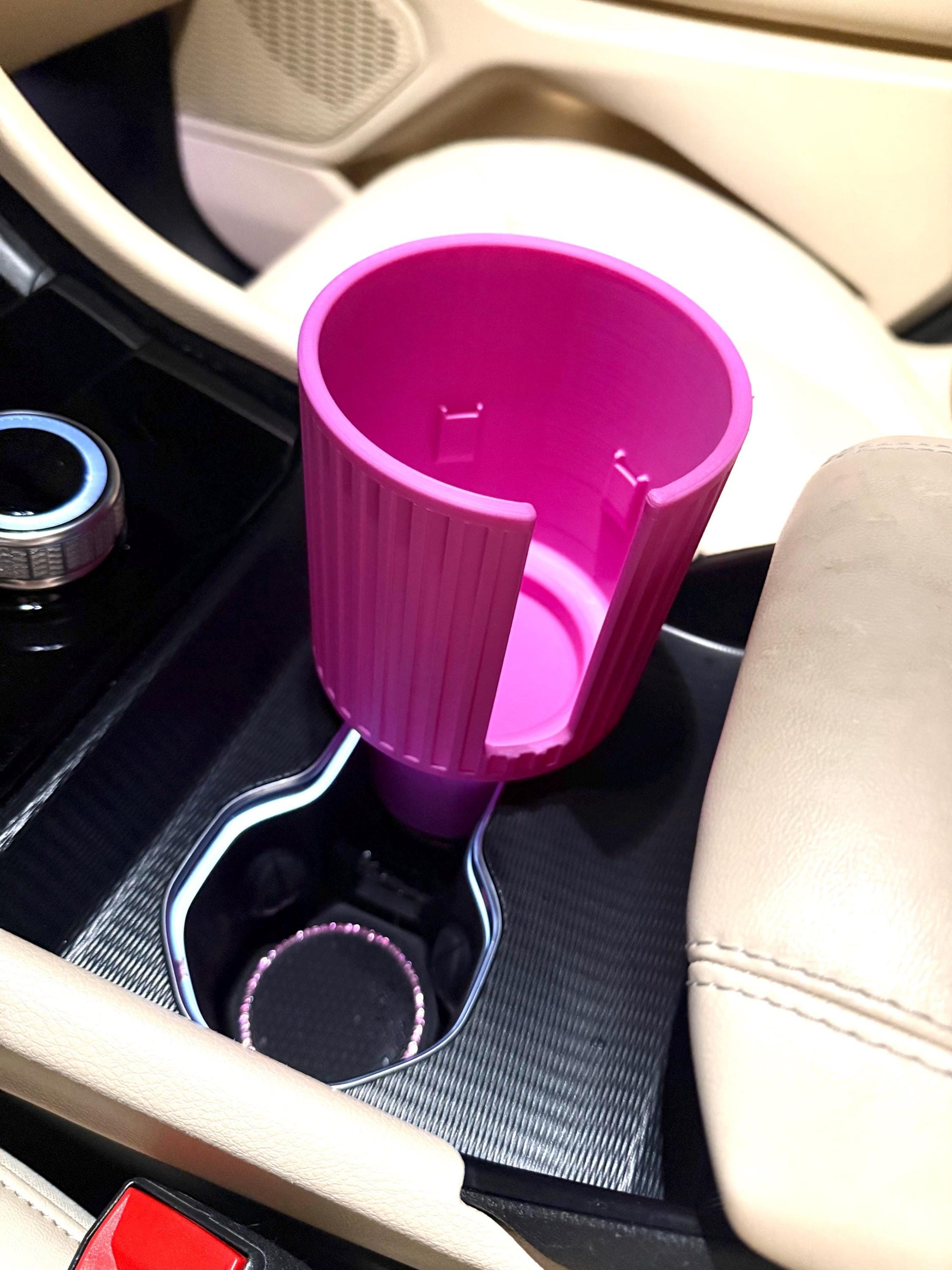 3D Car cup holder extender. Fits 40oz to 14 oz. Ready to ship.