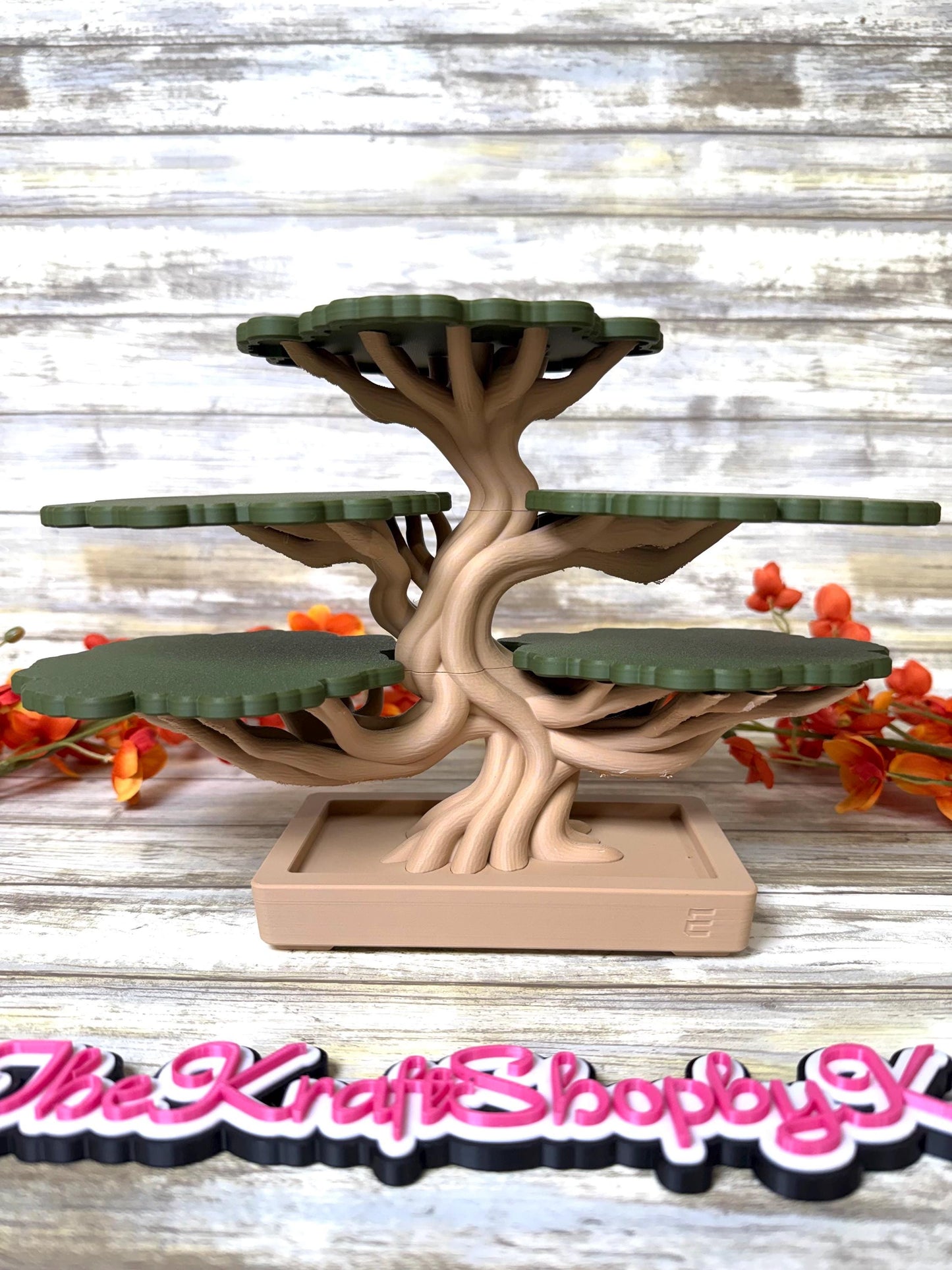 3D Bonsai tree coaster set. Ready to ship.