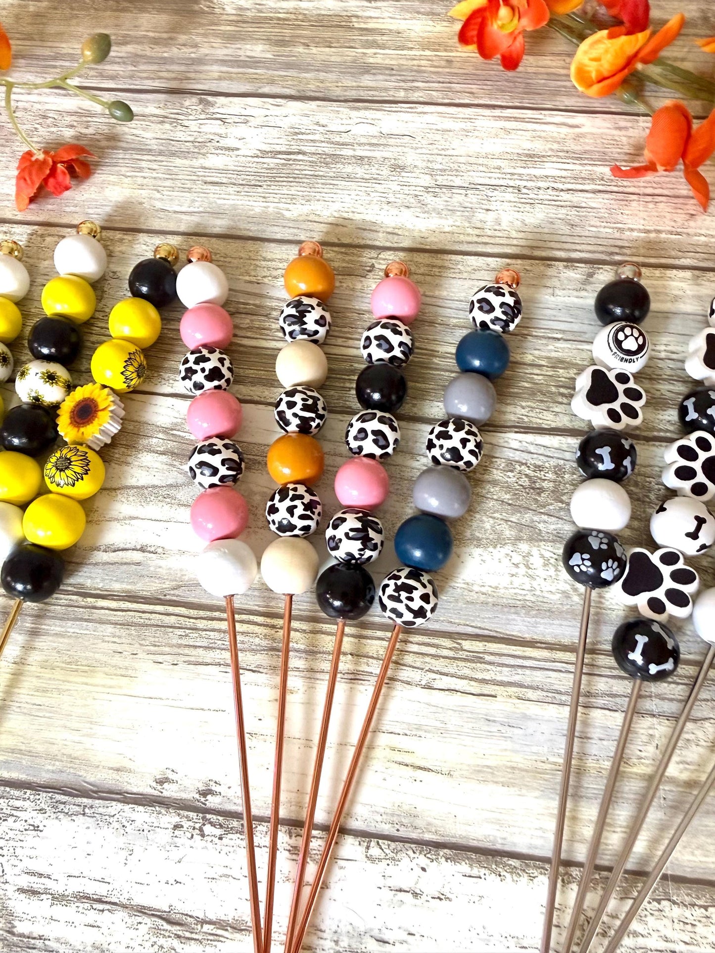 Beaded stainless steel snowglobe pokey tool