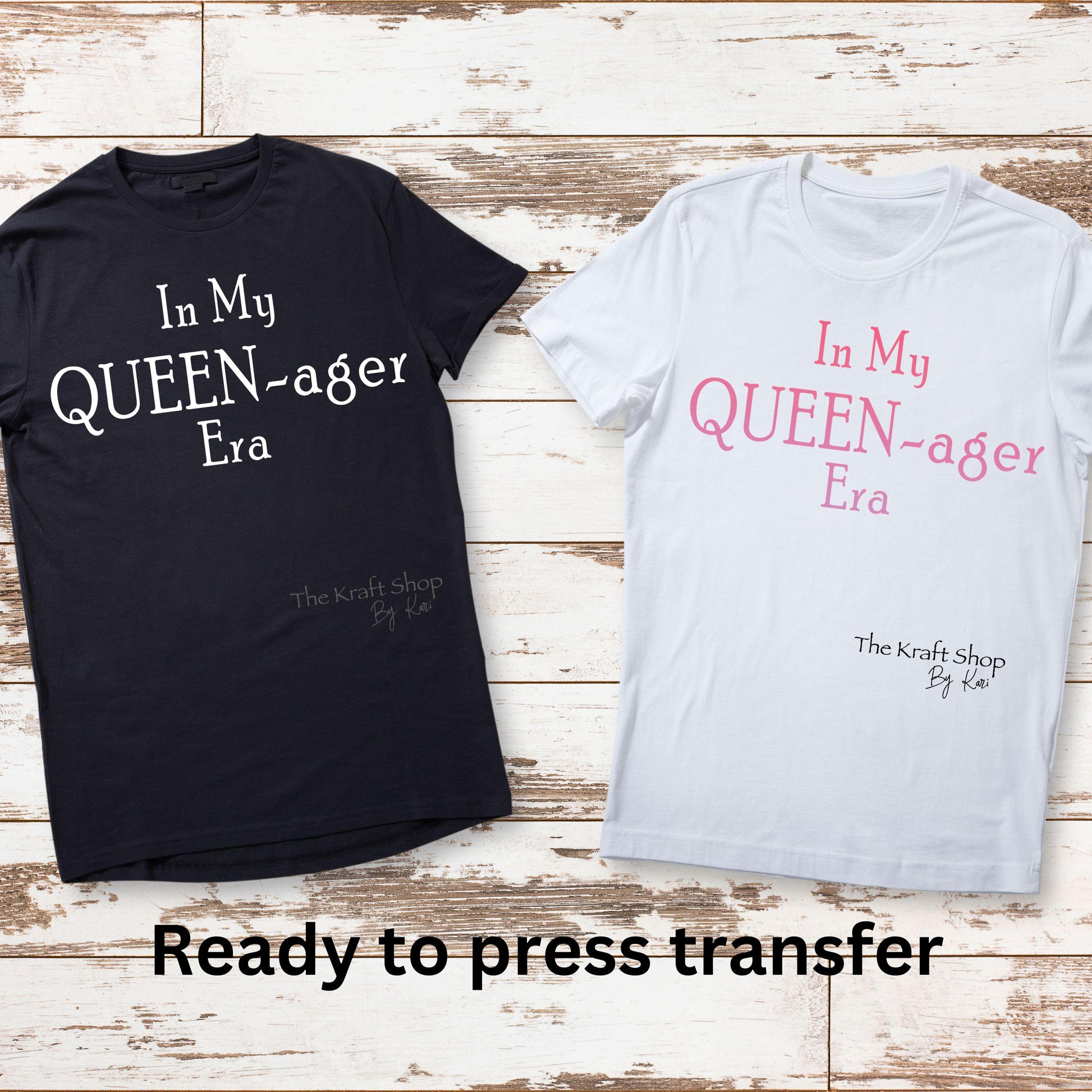 DTF ready to press transfer In My Queen - ager Era Gen X shirt transfer, DTF Print #11618