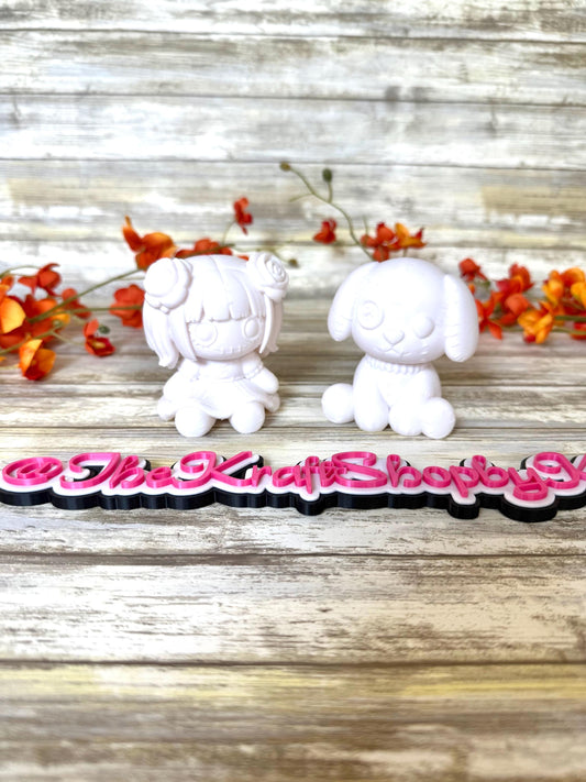 3D Voodoo doll or dog blank. Ready to ship.