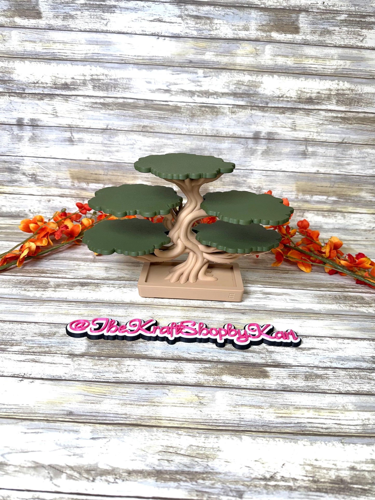 3D Bonsai tree coaster set. Ready to ship.