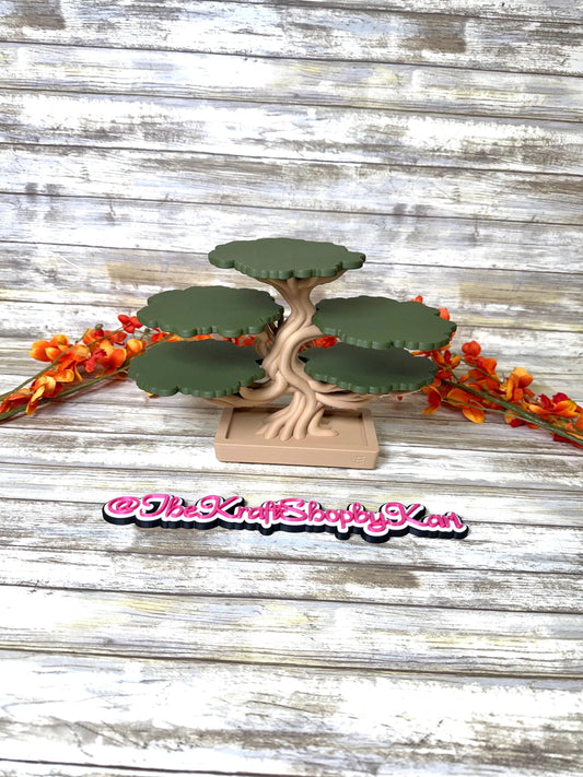 3D Bonsai tree coaster set. Ready to ship.