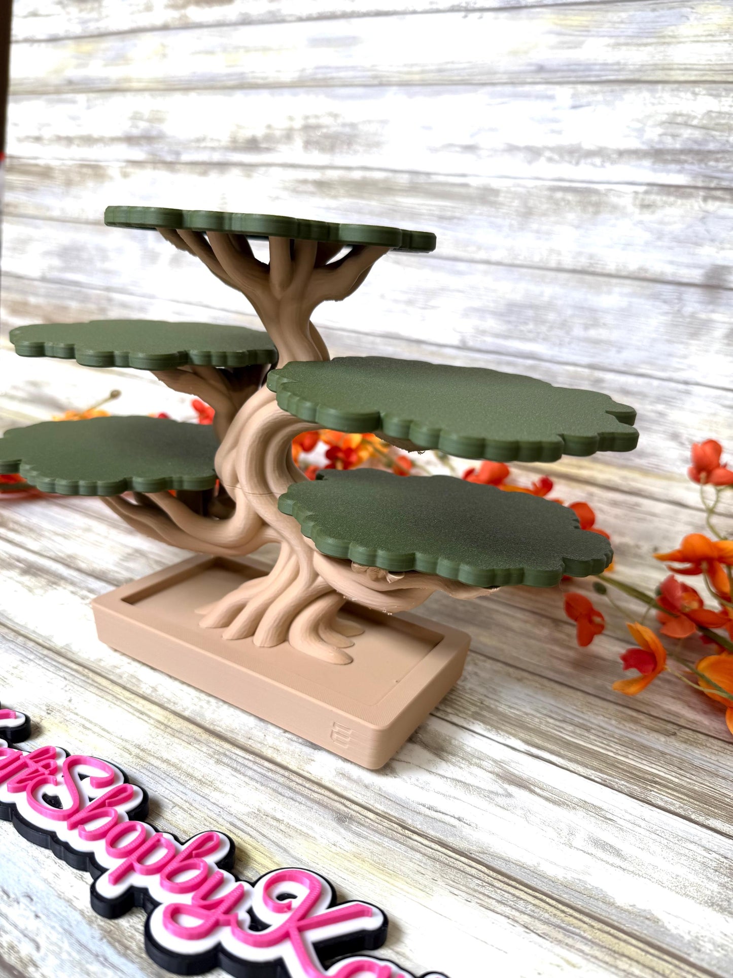 3D Bonsai tree coaster set. Ready to ship.