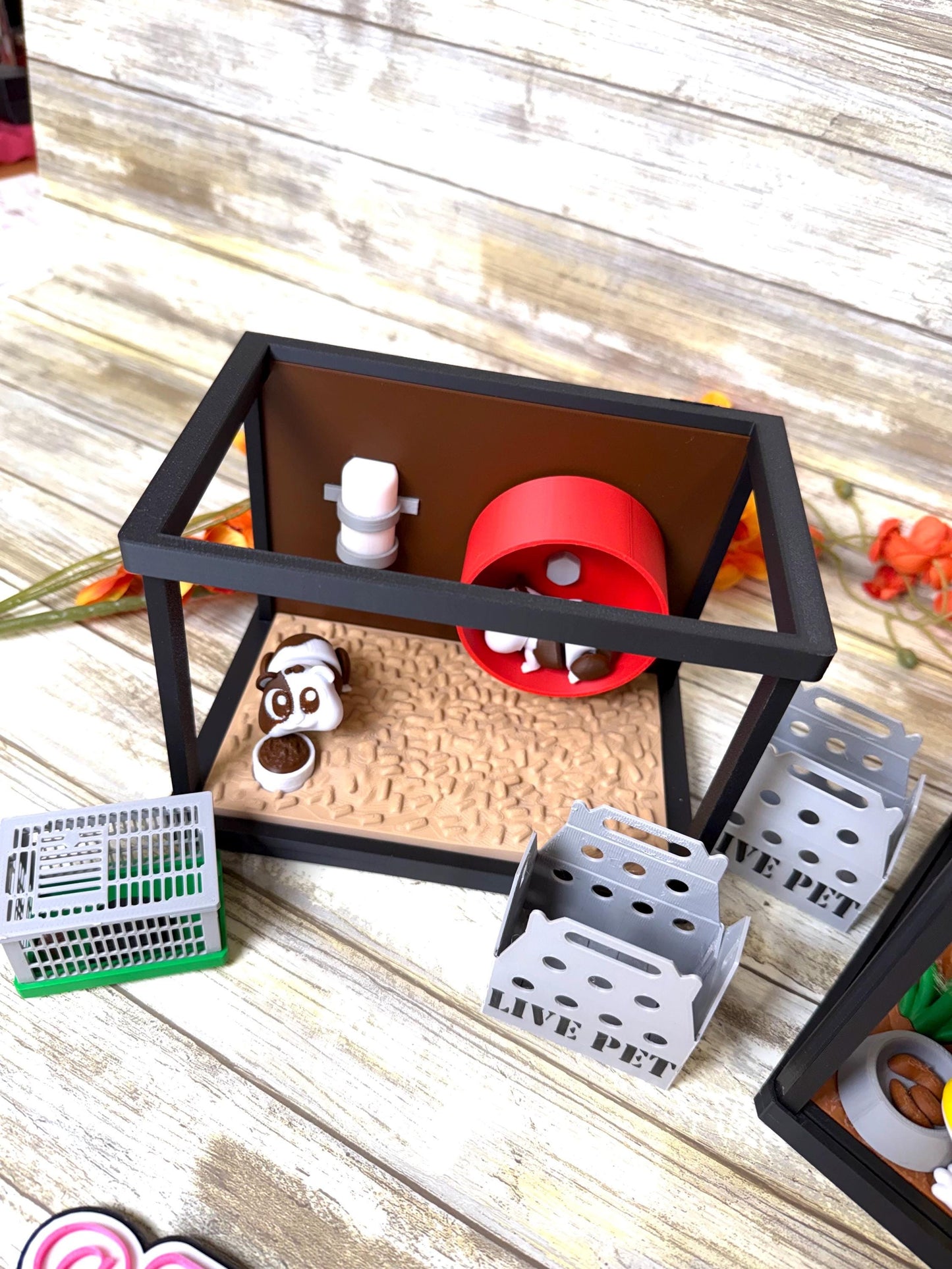 3D Hamster or Gecko cage terrarium Ready to ship.