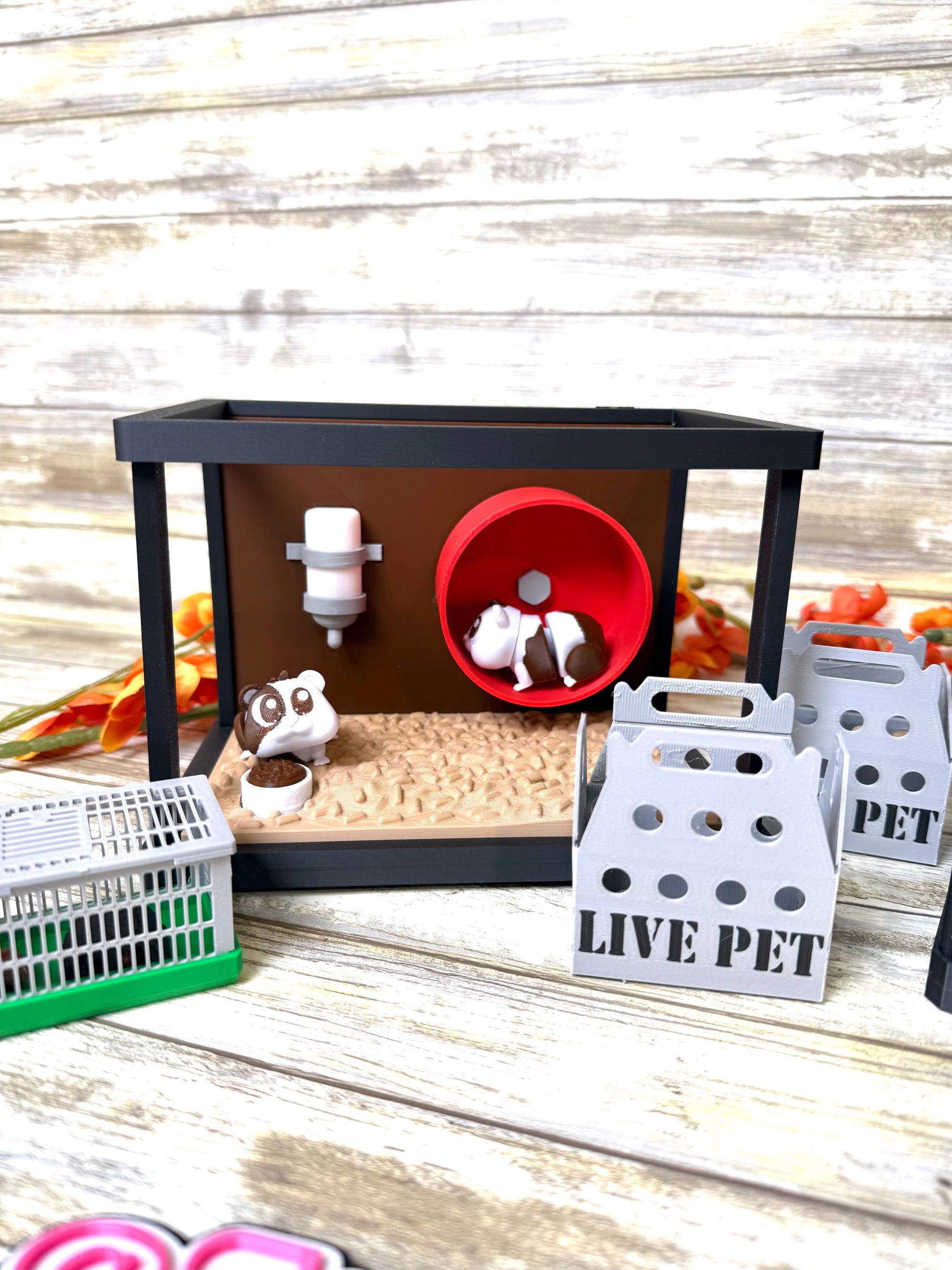 3D Hamster or Gecko cage terrarium Ready to ship.